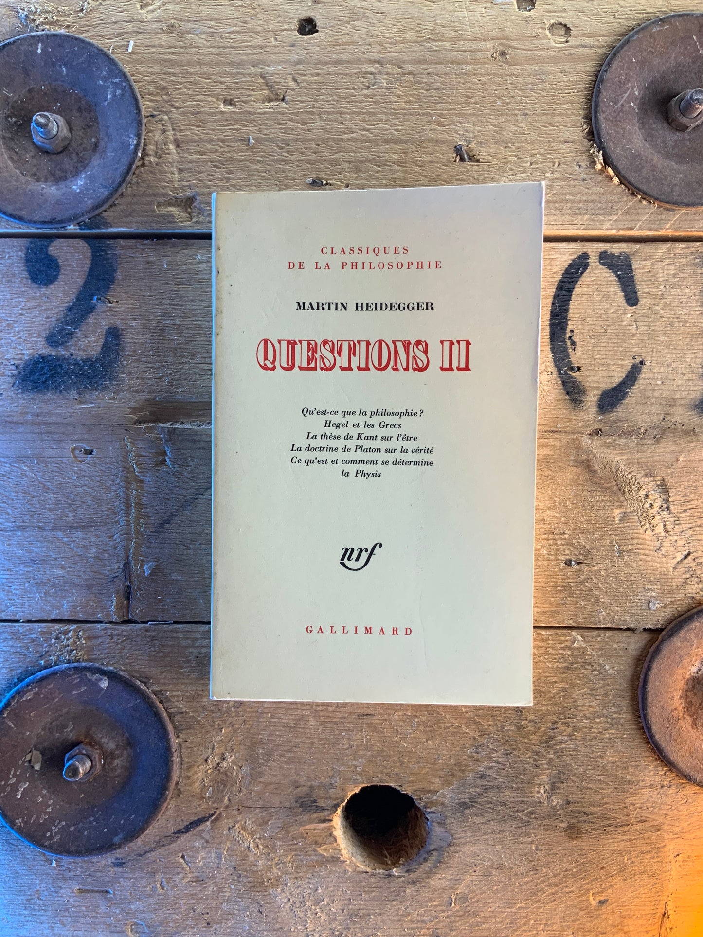 Questions II - Martin Heidegger