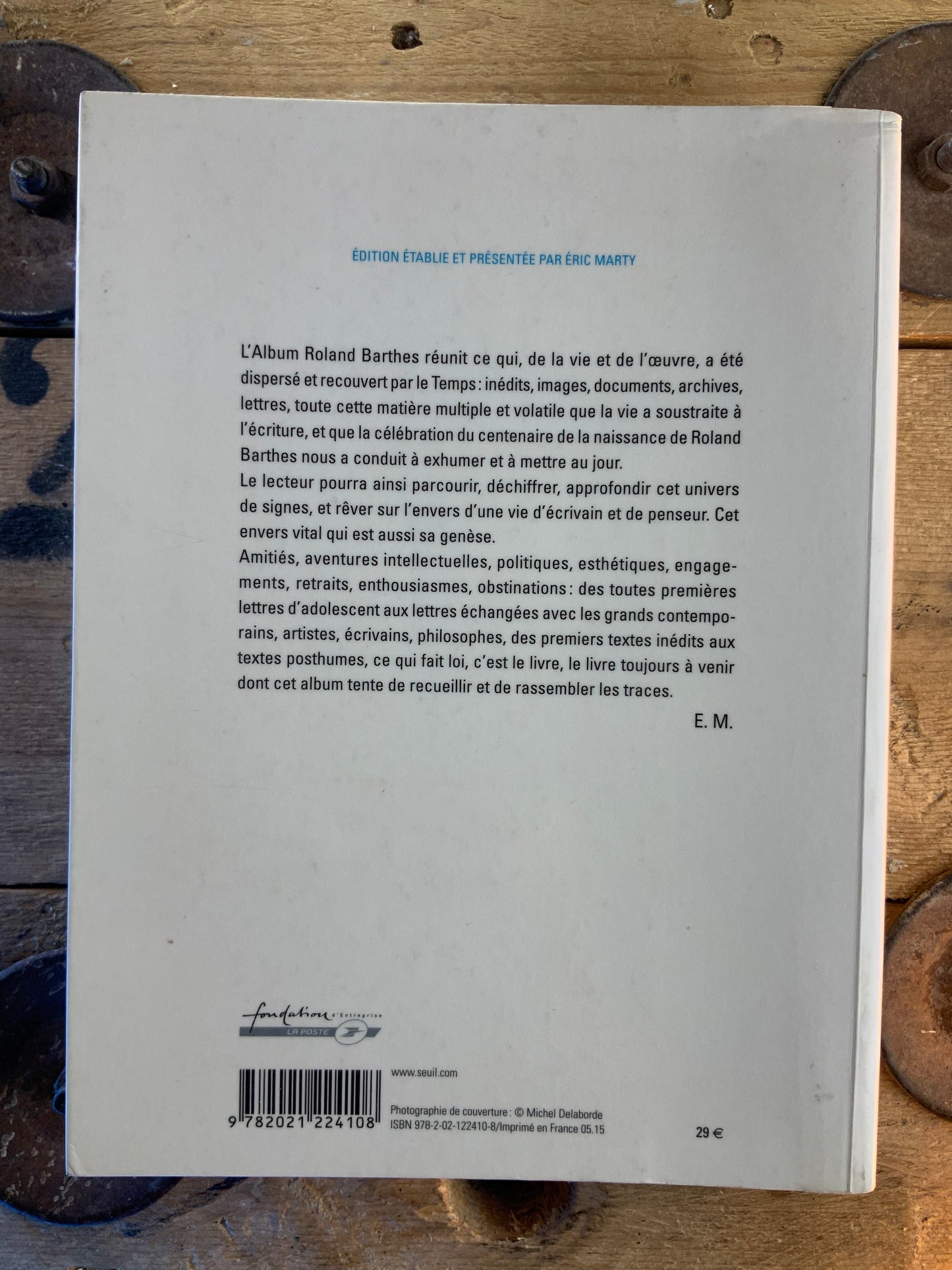 Roland Barthes album : inédits, correspondances et varia