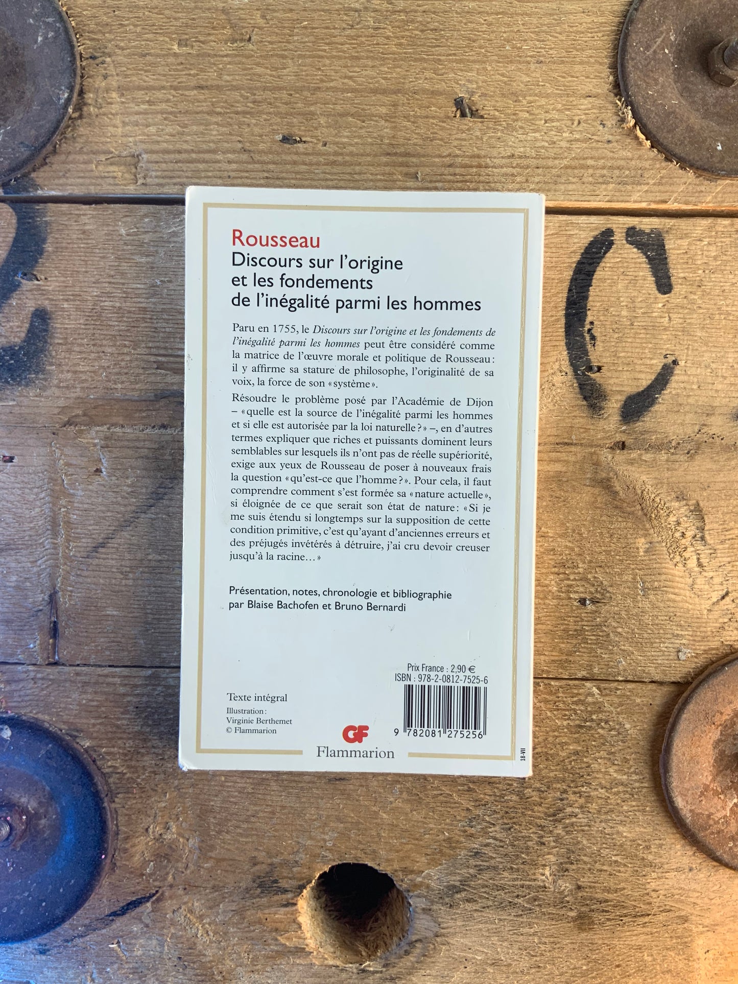 Discours sur l’origine et les fondements de l’inégalité parmi les hommes - Jean-Jacques Rousseau