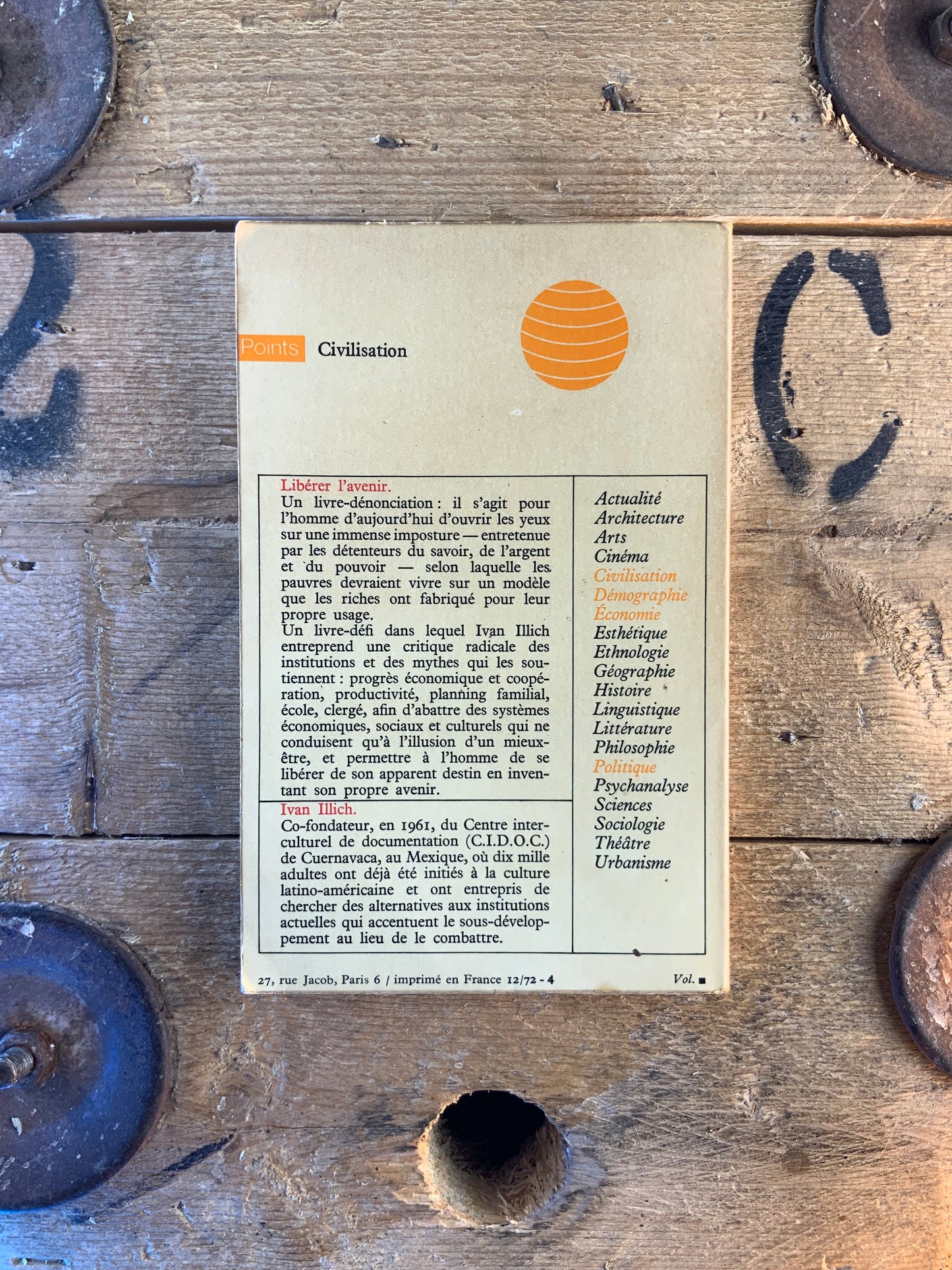 Libérer l’avenir - Ivan Illich