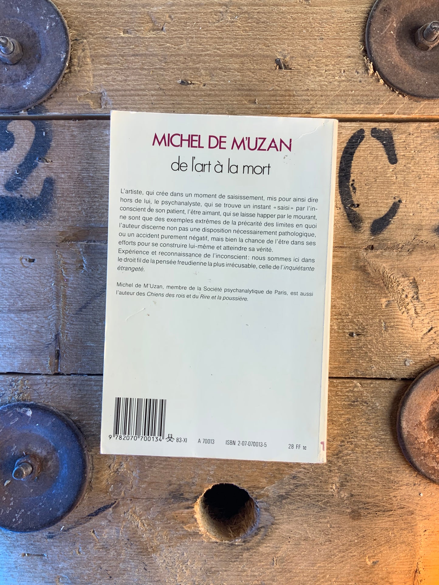 De l’art à la mort - Michel De M’Uzan
