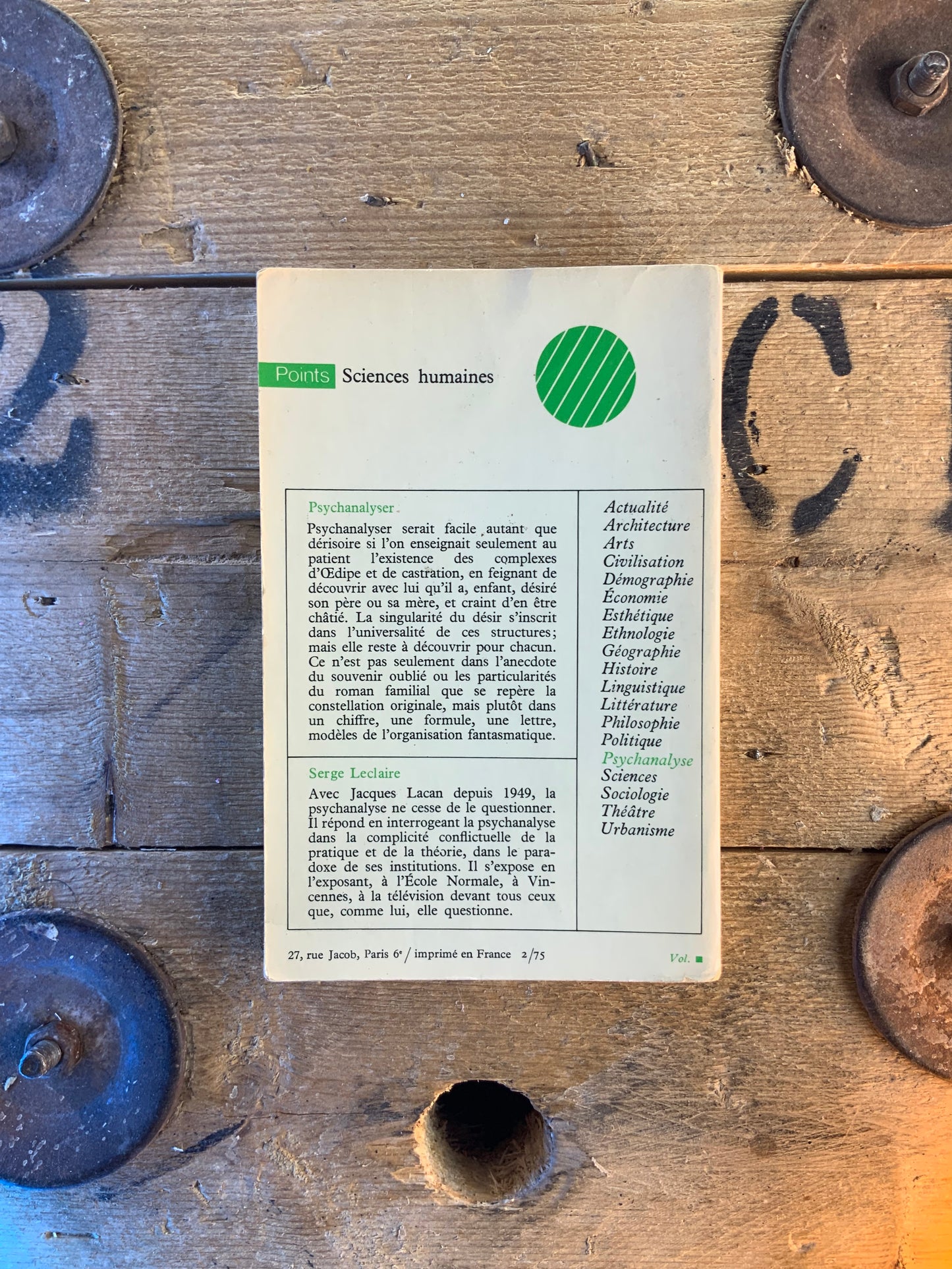 Psychanalyser - Serge Leclaire