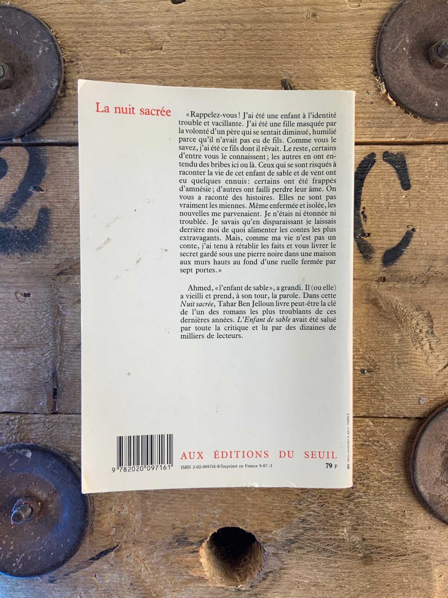 La nuit sacrée - Tahar Ben Jelloun