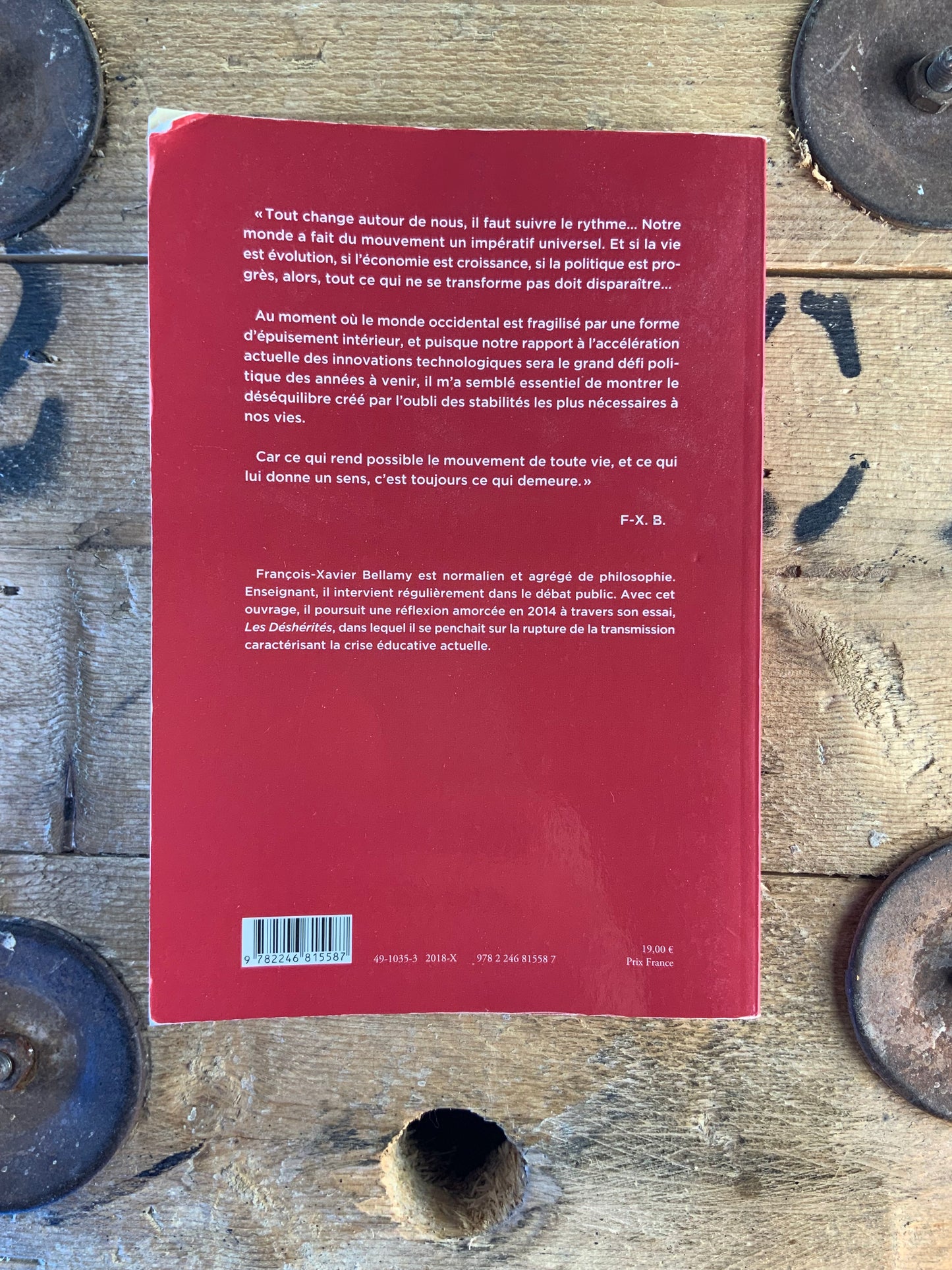 Demeure : pour échapper à l’ère du mouvement perpétuel - François-Xavier Bellamy