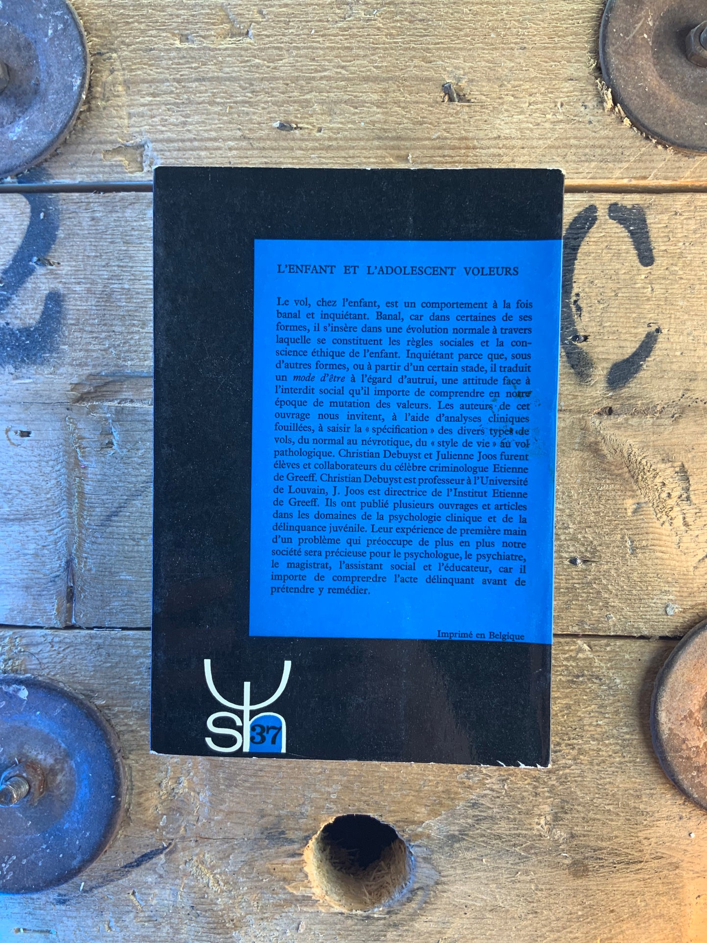 L’enfant et l’adolescent voleurs - Christian Debuyst et Julienne Joos