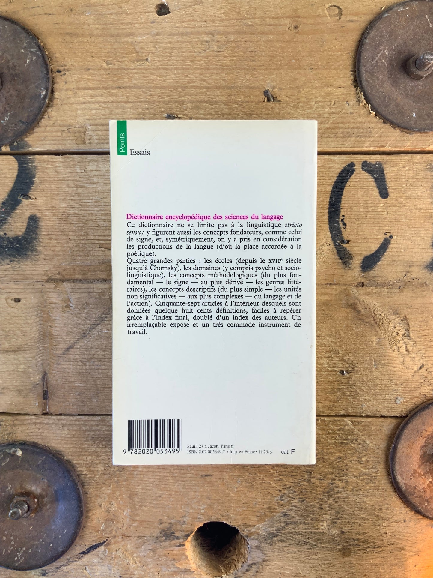 Dictionnaire encyclopédique des sciences du langage - Oswald Ducrot et Tzvetan Todorov