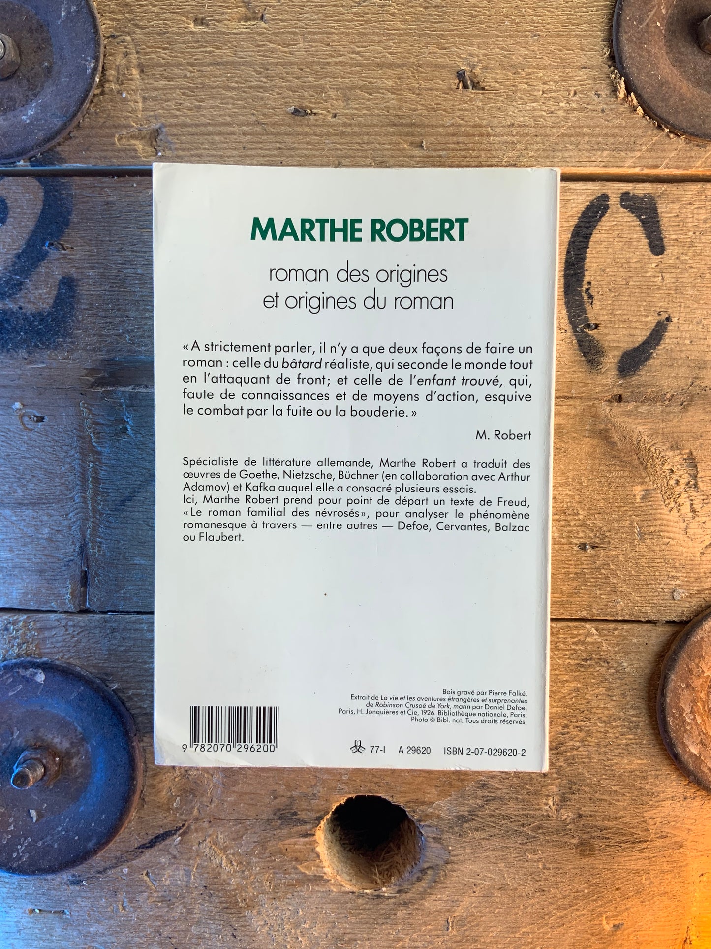 Roman des origines et origines du roman - Marthe Robert