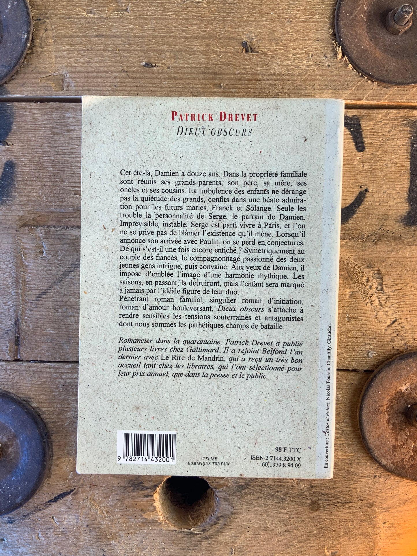 Dieux obscurs - Patrick Drevet
