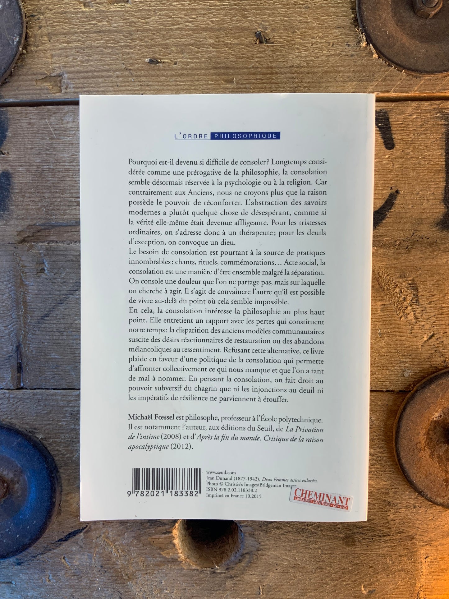 Le temps de la consolation - Michaël Fœssel