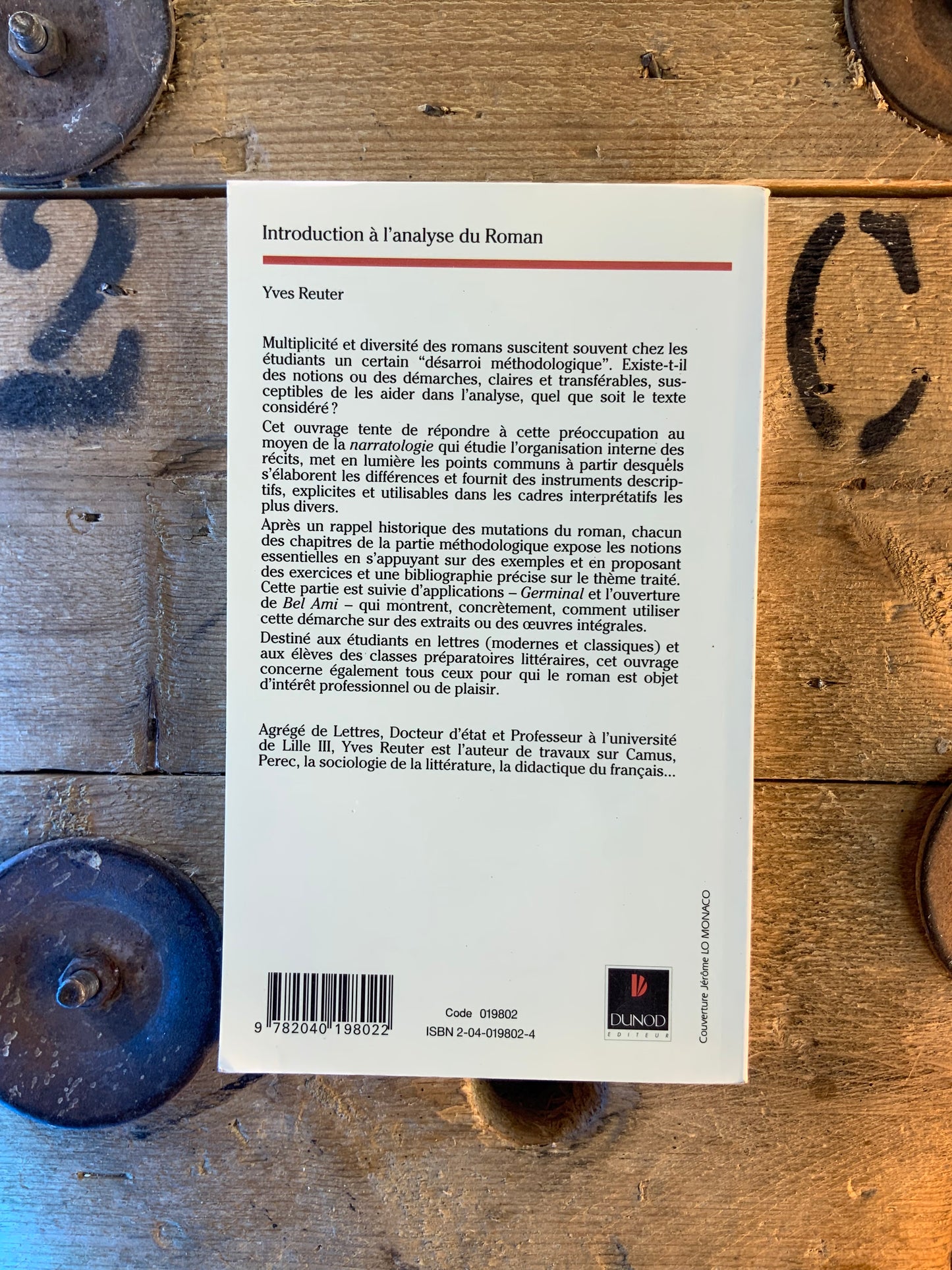 Introduction à l’analyse du Roman - Yves Reuter