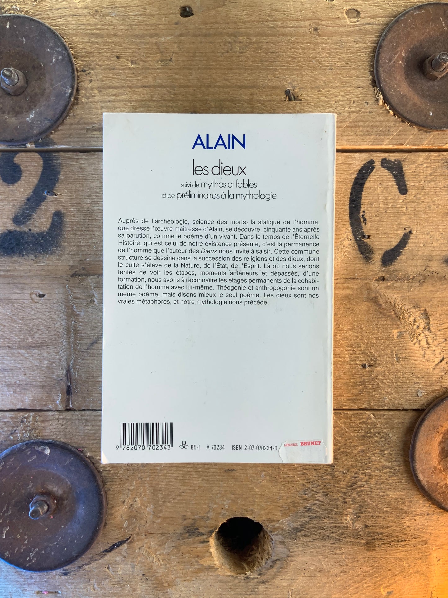 Les dieux, suivi Mythes et fables et de Préliminaires à la mythologie - Alain