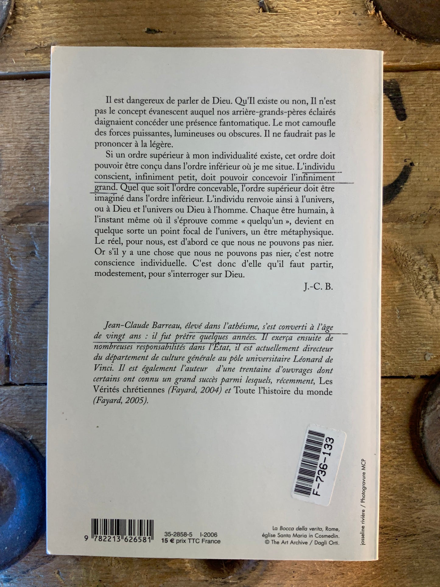 Y a-t-il un dieu ? - Jean-Claude Barreau