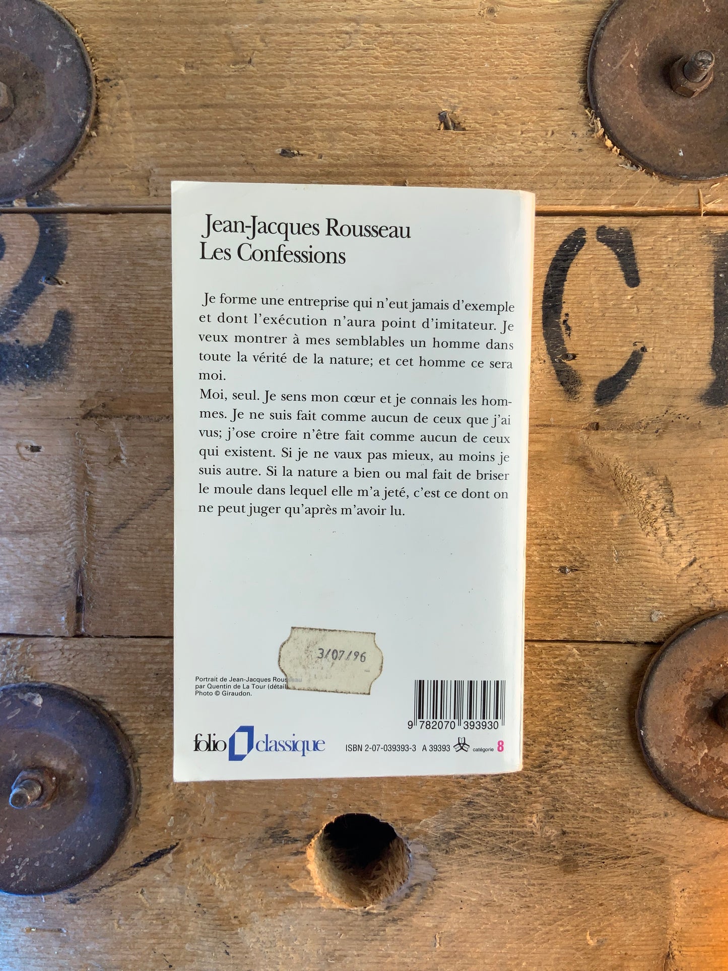 Les Confessions - Jean-Jacques Rousseau