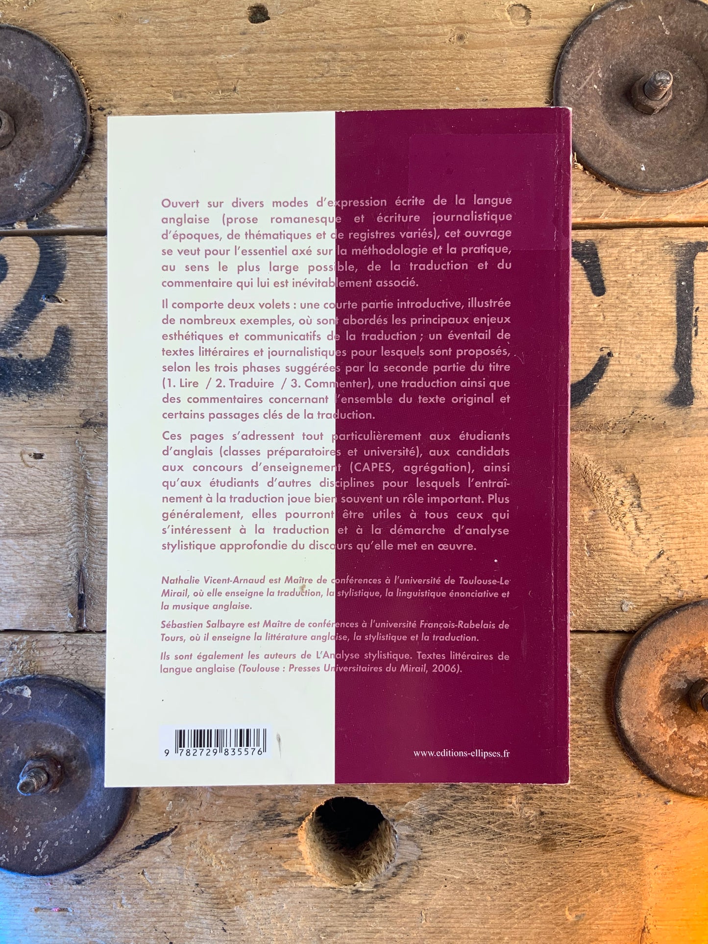La version anglaise : lire, traduire, commenter - Nathalie Vincent-Arnaud et Sébastien Salbayre
