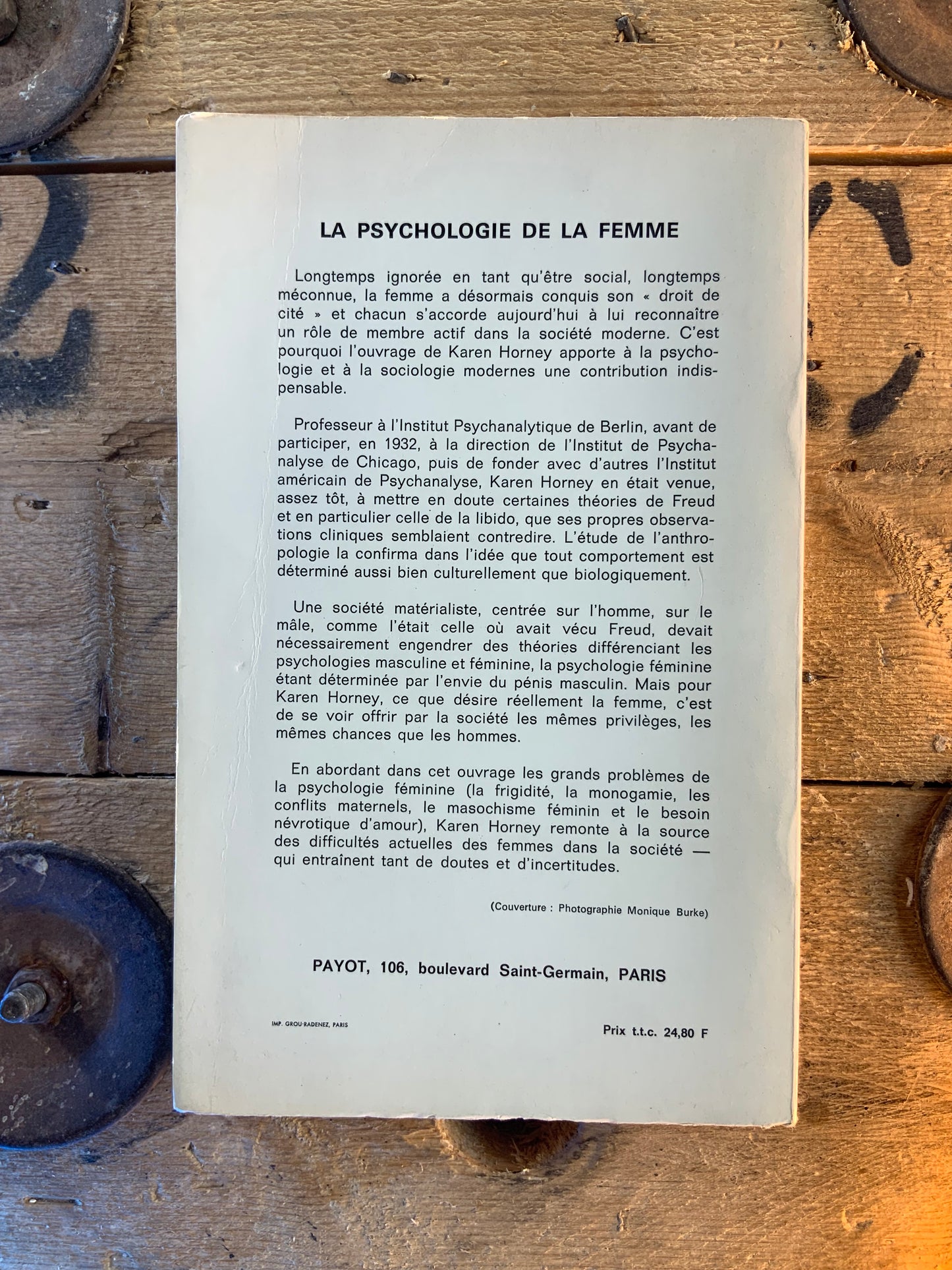 La psychologie de la femme - Karen Horney