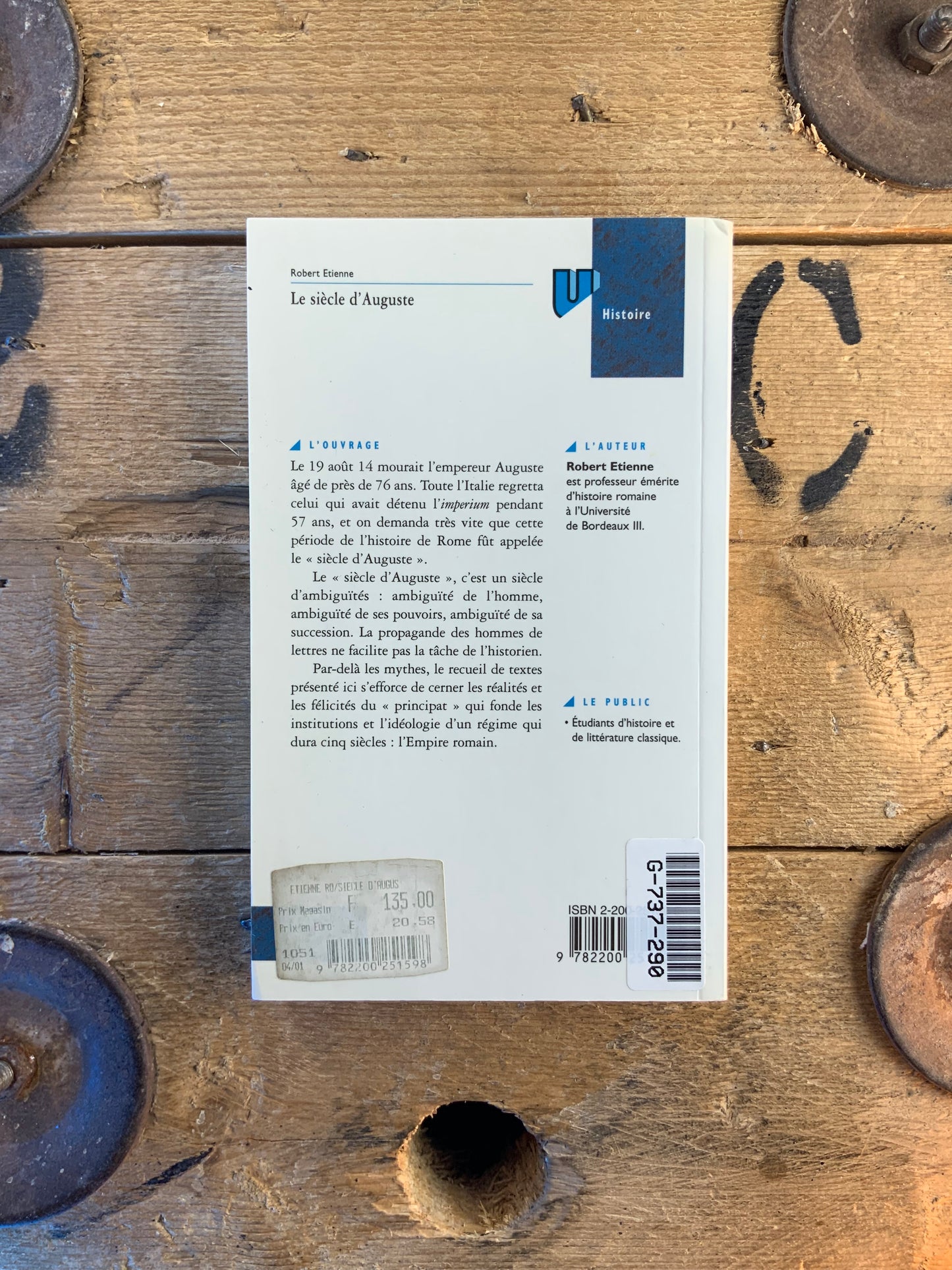 Le siècle d’Auguste - Robert Etienne