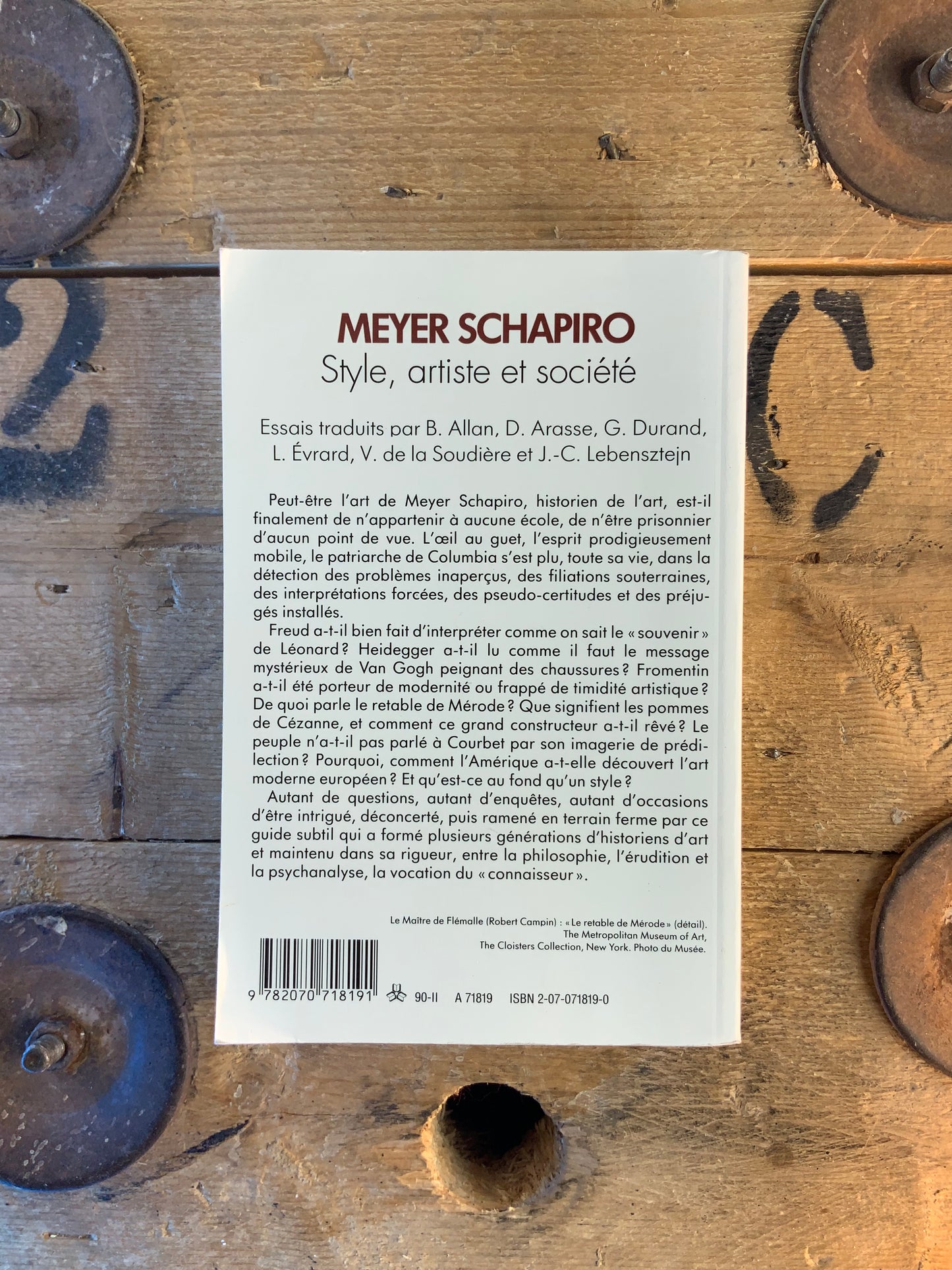 Style, artiste et société - Meyer Schapiro