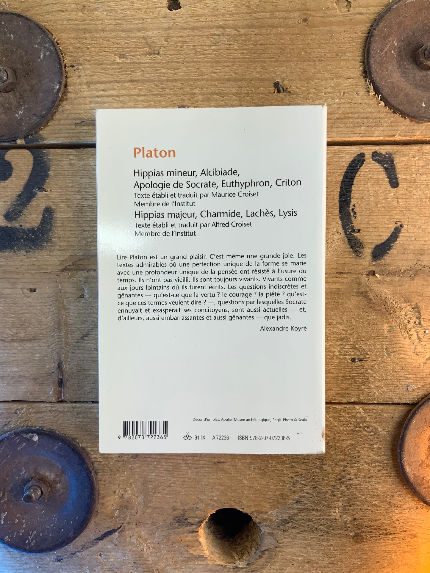 Apologie de Socrate. Hippias mineur. Alcibiade. Euthyphron. Criton. Hippias majeur. Charmide. Lachès. Lysis - Platon