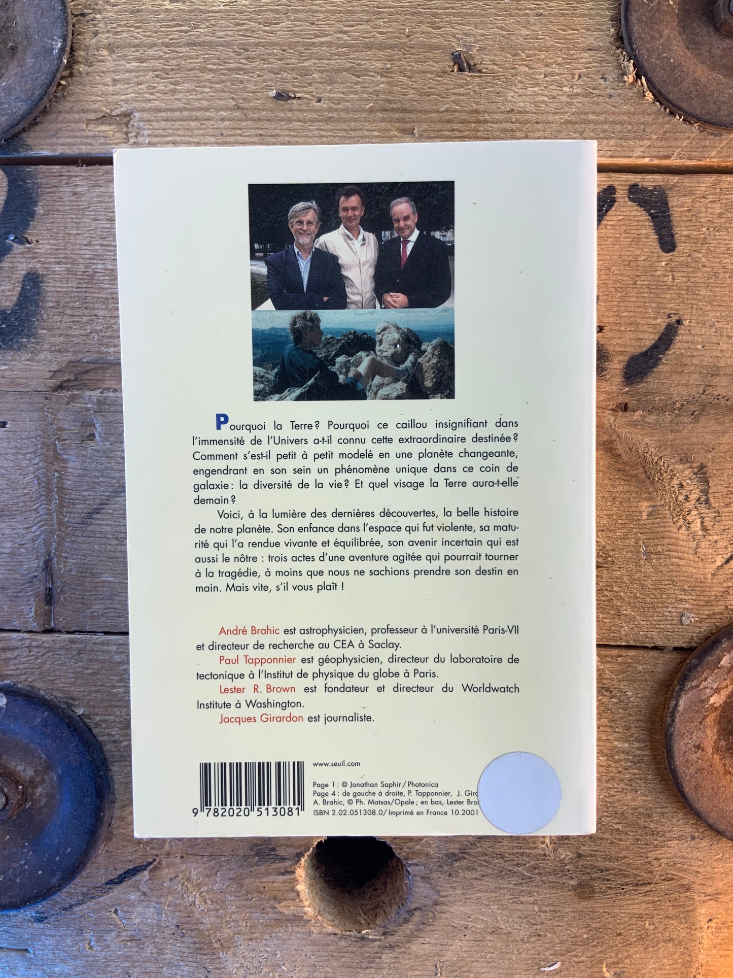 La plus belle histoire de la Terre - André Brahic, Paul Tapponnier, Lester R. Brown, Jacques Girardon