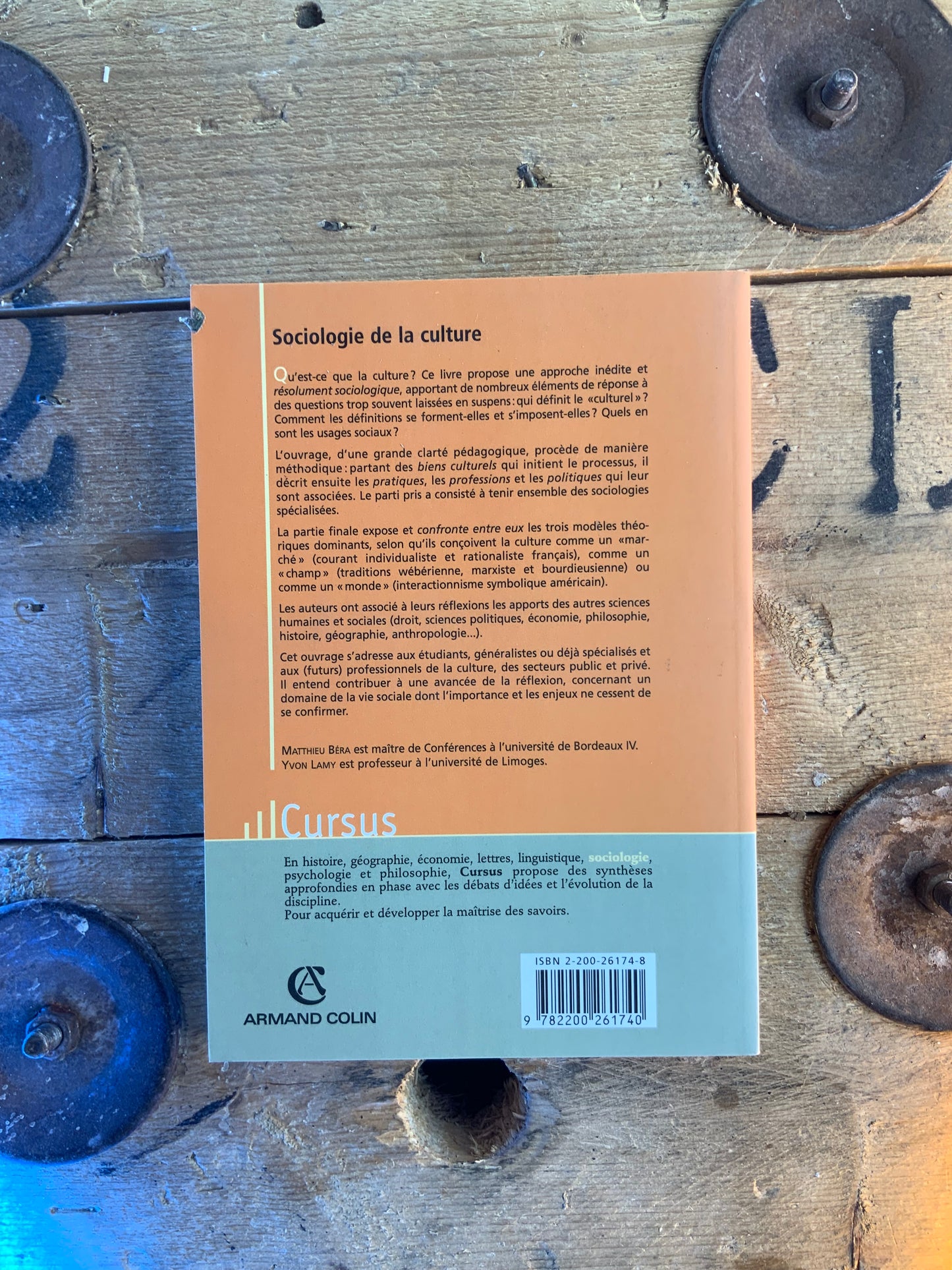 Sociologie de la culture - Mathieu Béra et Yvon Lamy