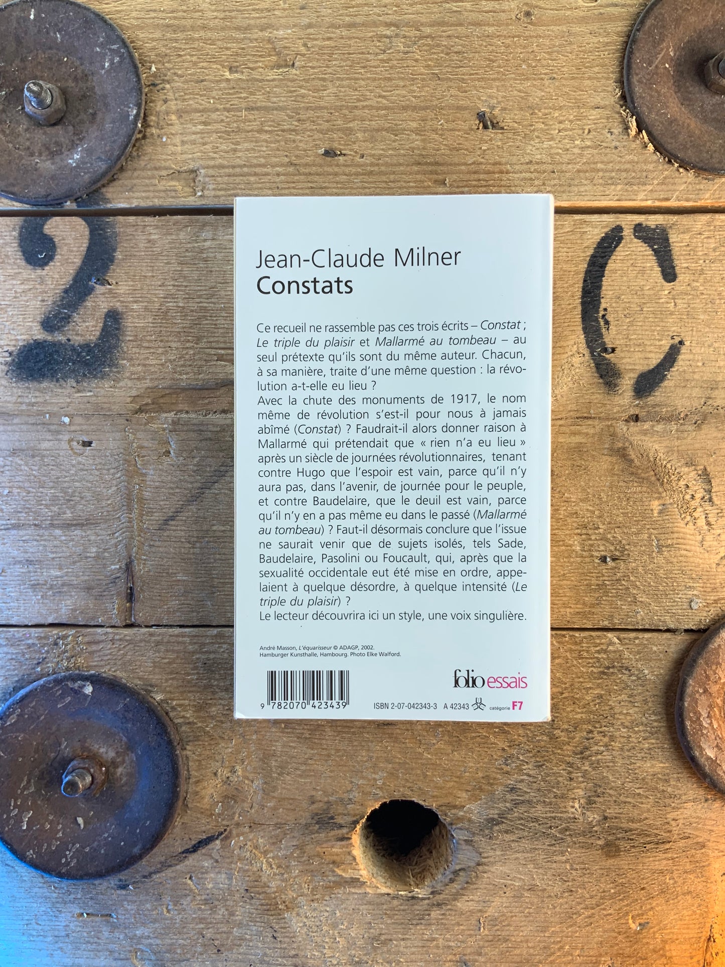 Constats - Jean-Claude Milner