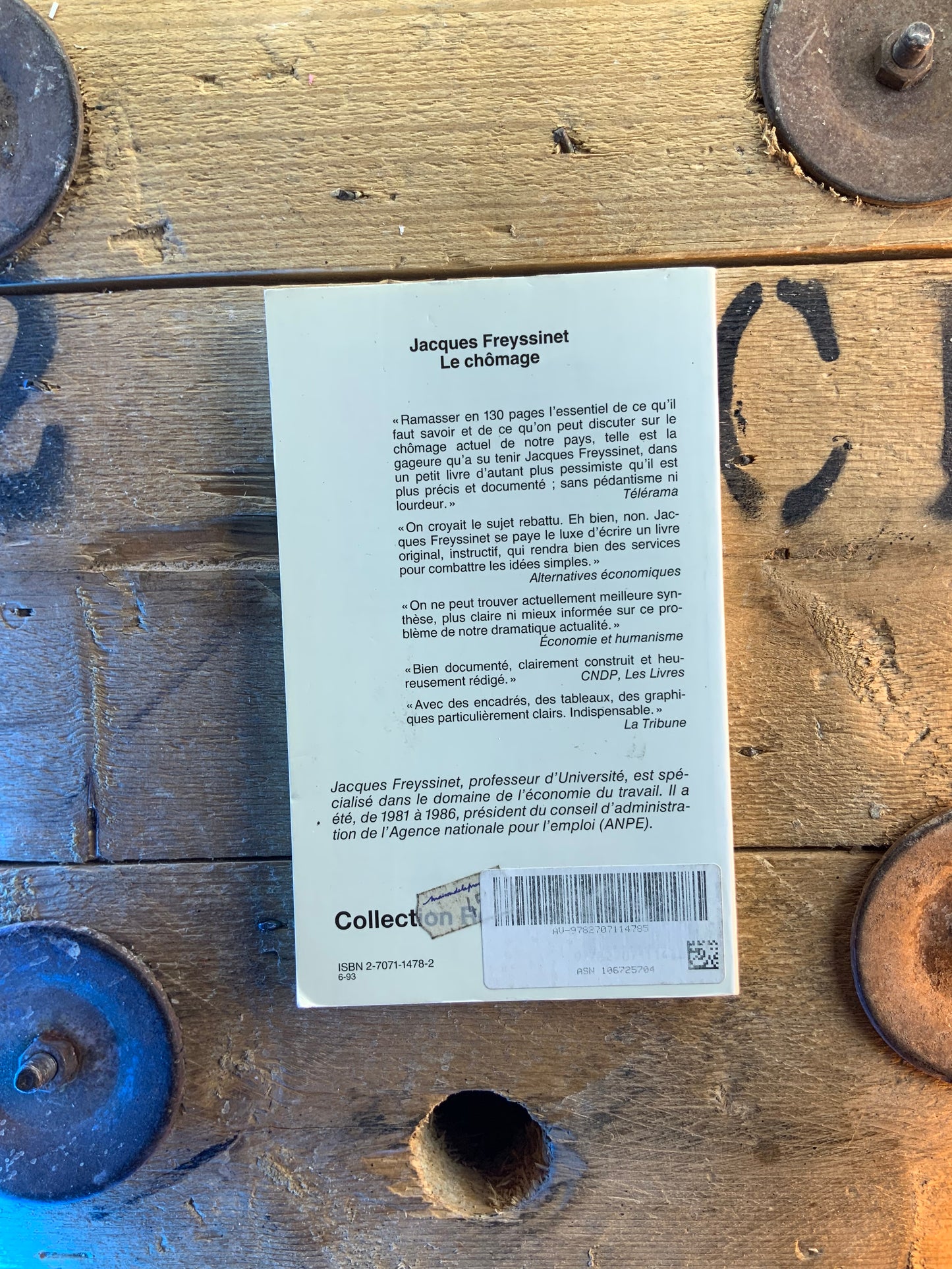 Le chômage - Jacques Freyssinet