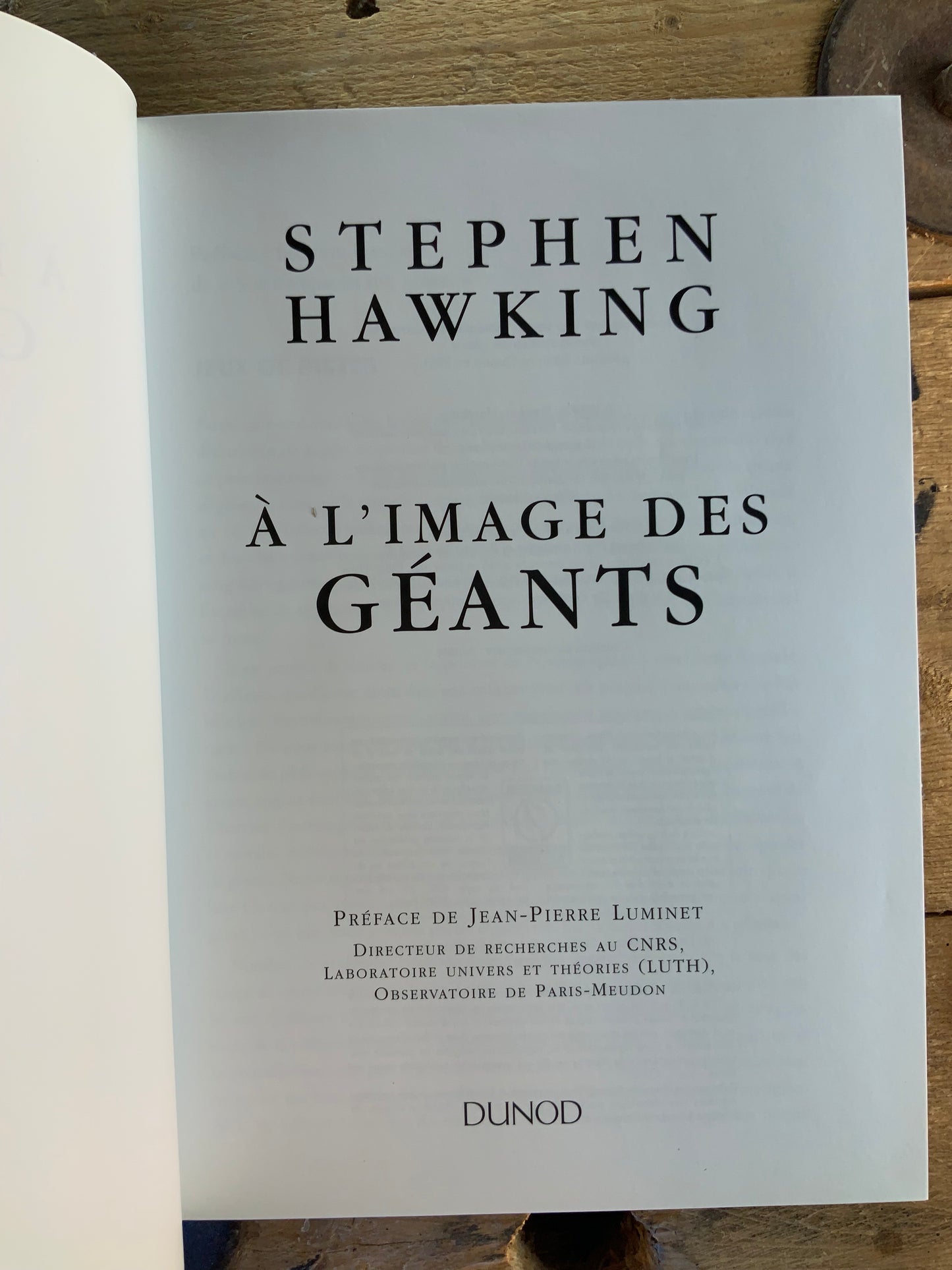À l’image des Géants - Stephen Hawking