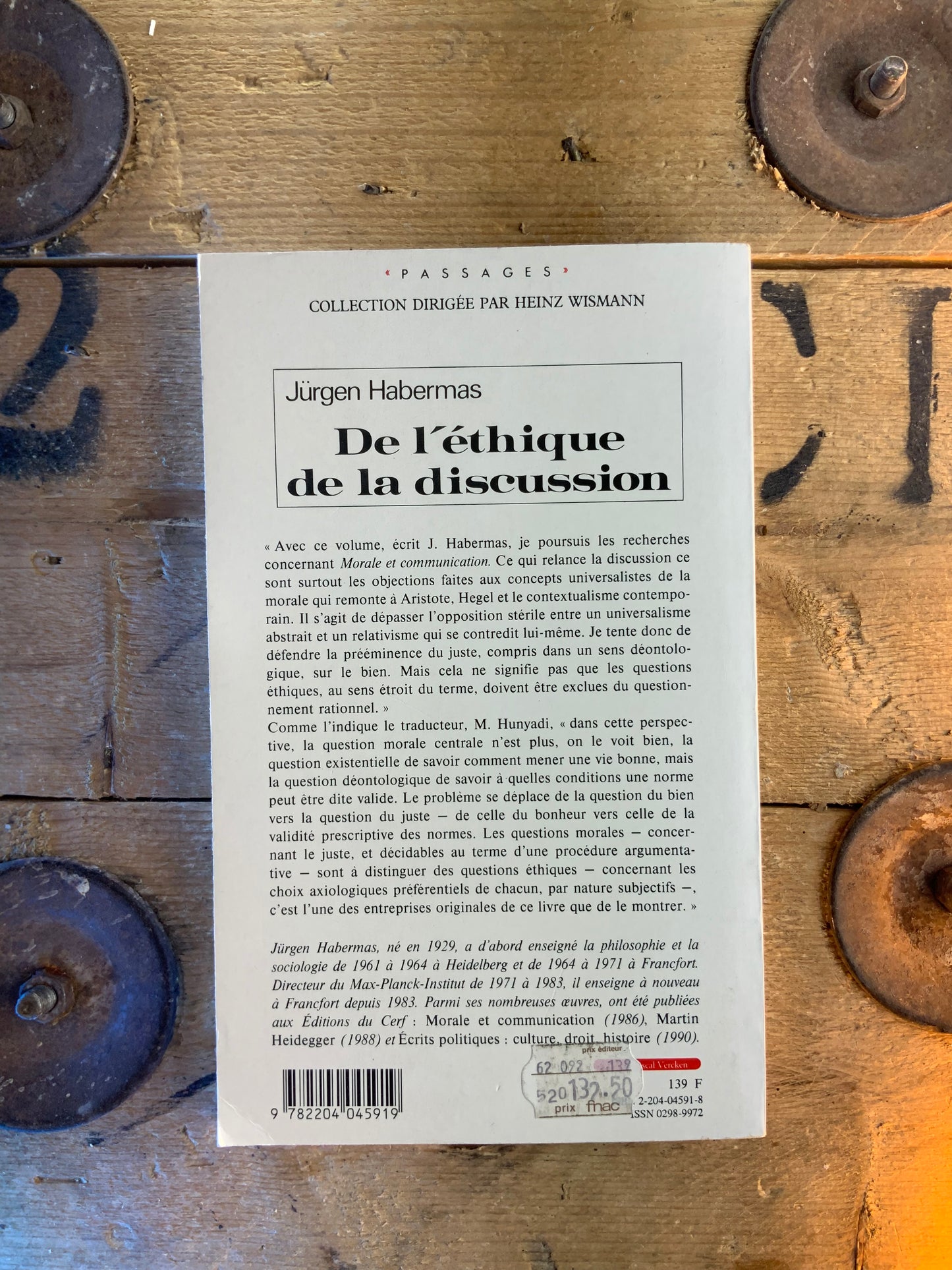 De l’éthique de la discussion - Jürgen Habermas