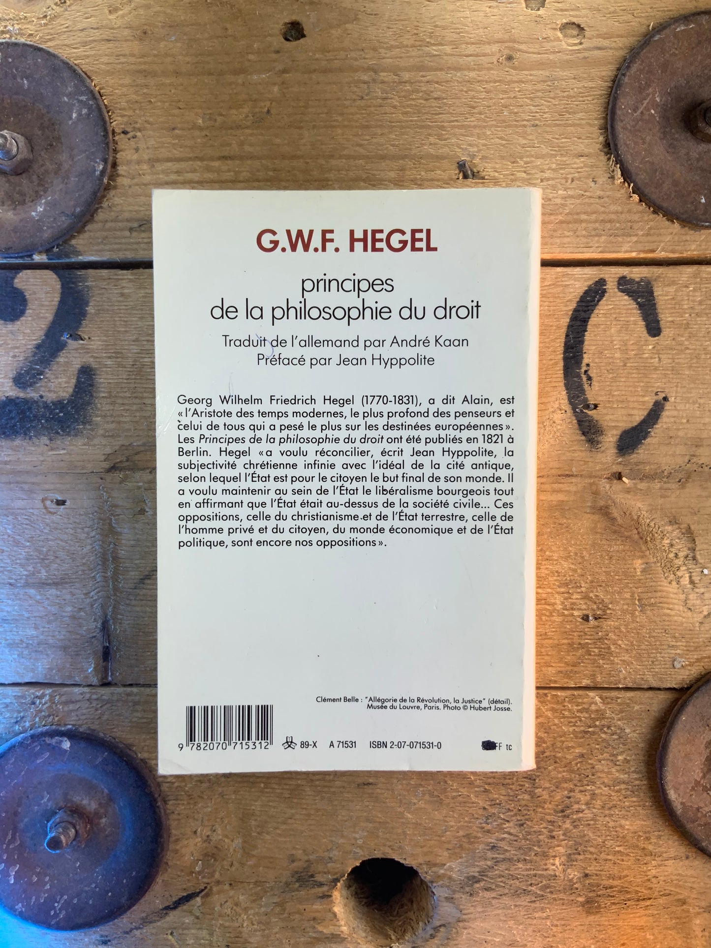 Principes de la philosophie du droit - G.W.F. Hegel