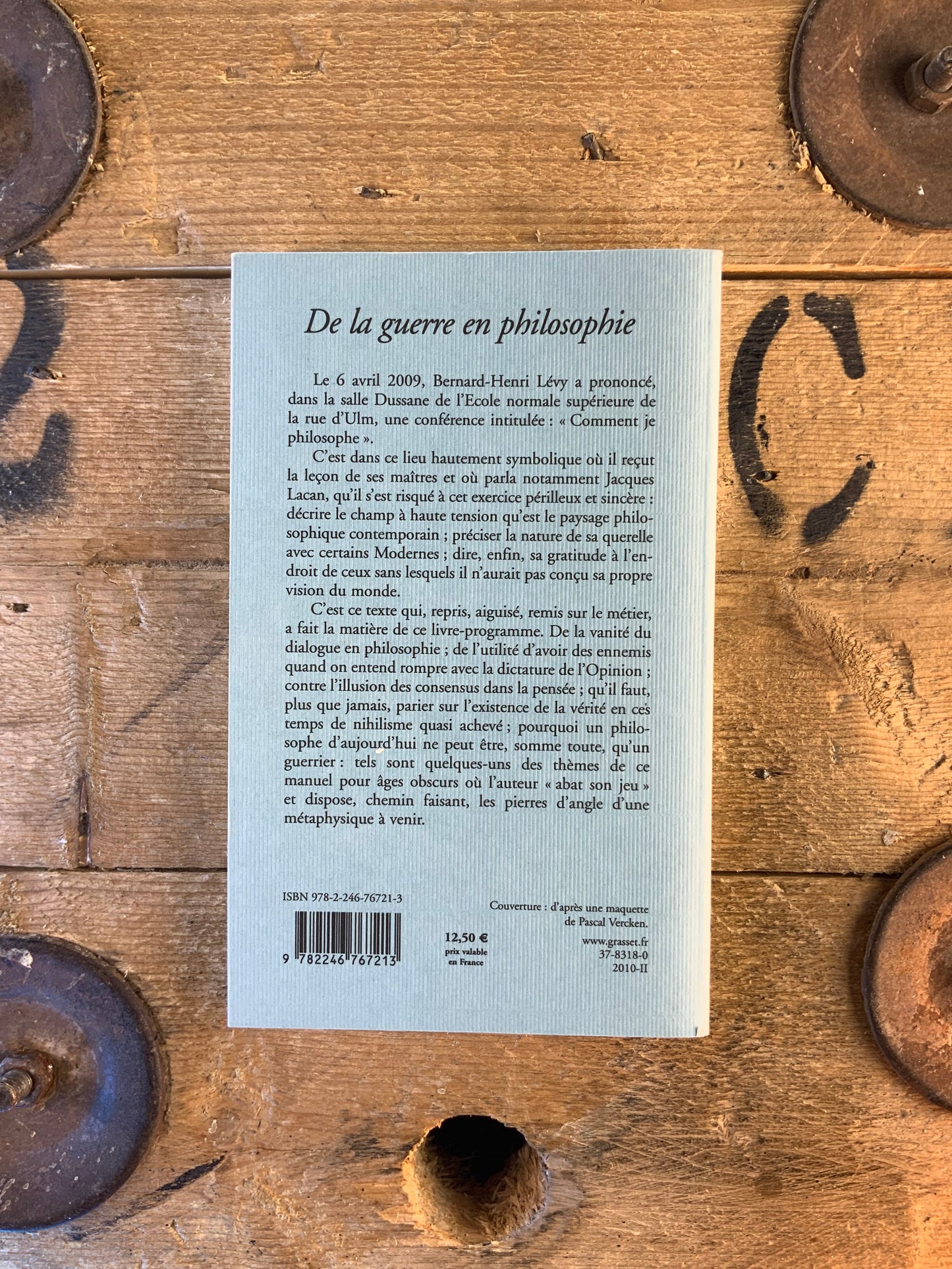 De la guerre en philosophie - Bernard Henri-Lévy