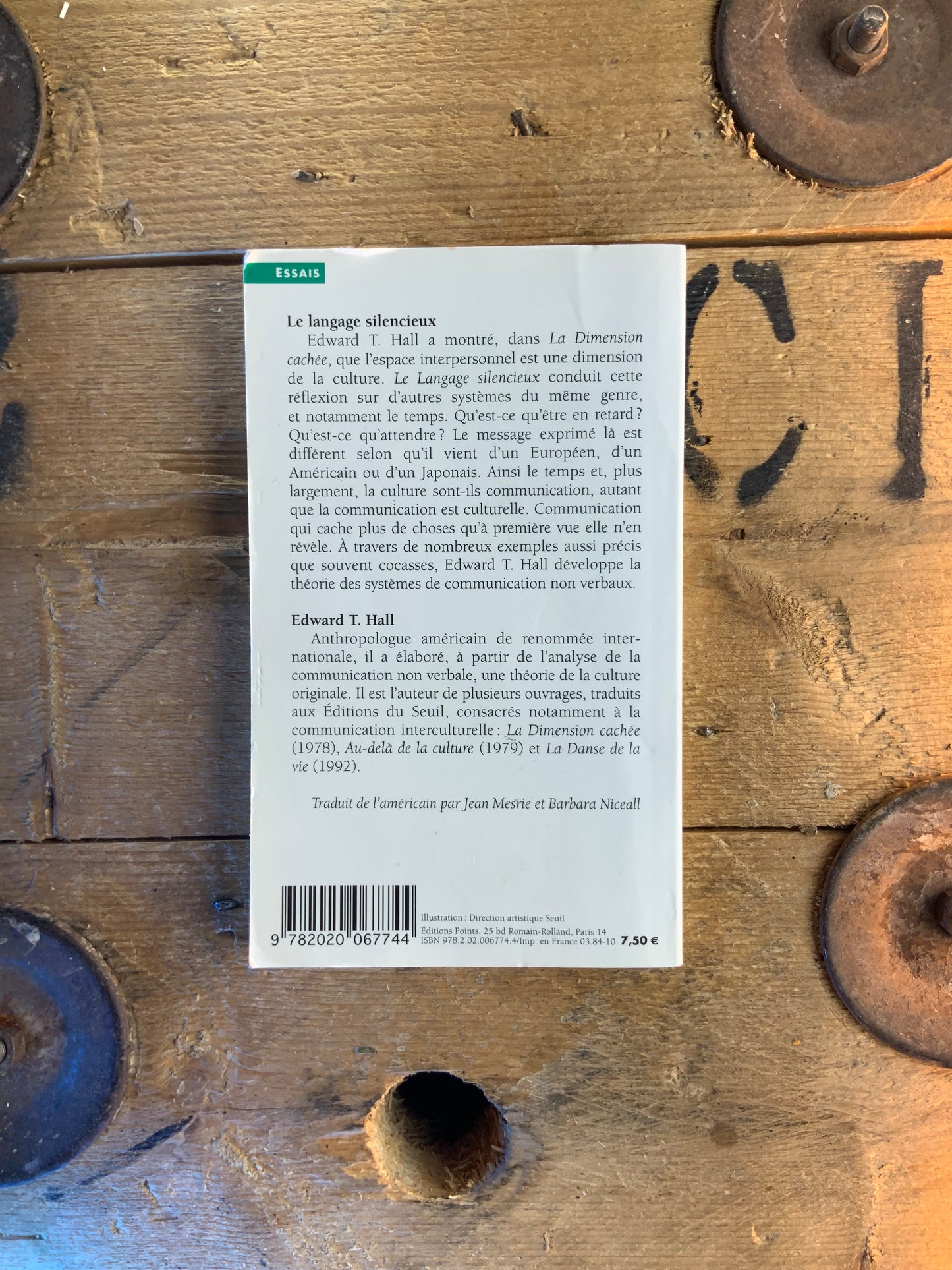 Le langage silencieux - Edward T. Hall