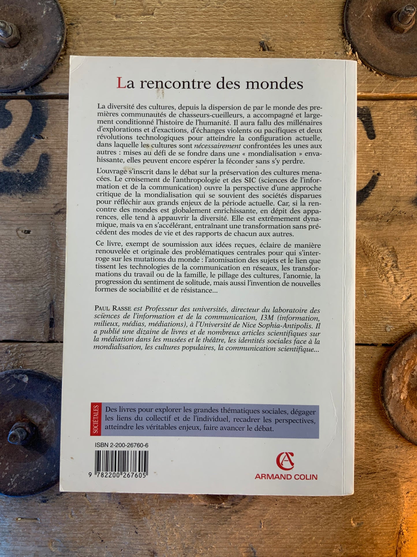La rencontre des mondes : diversité culturelle et communication - Paul Rasse
