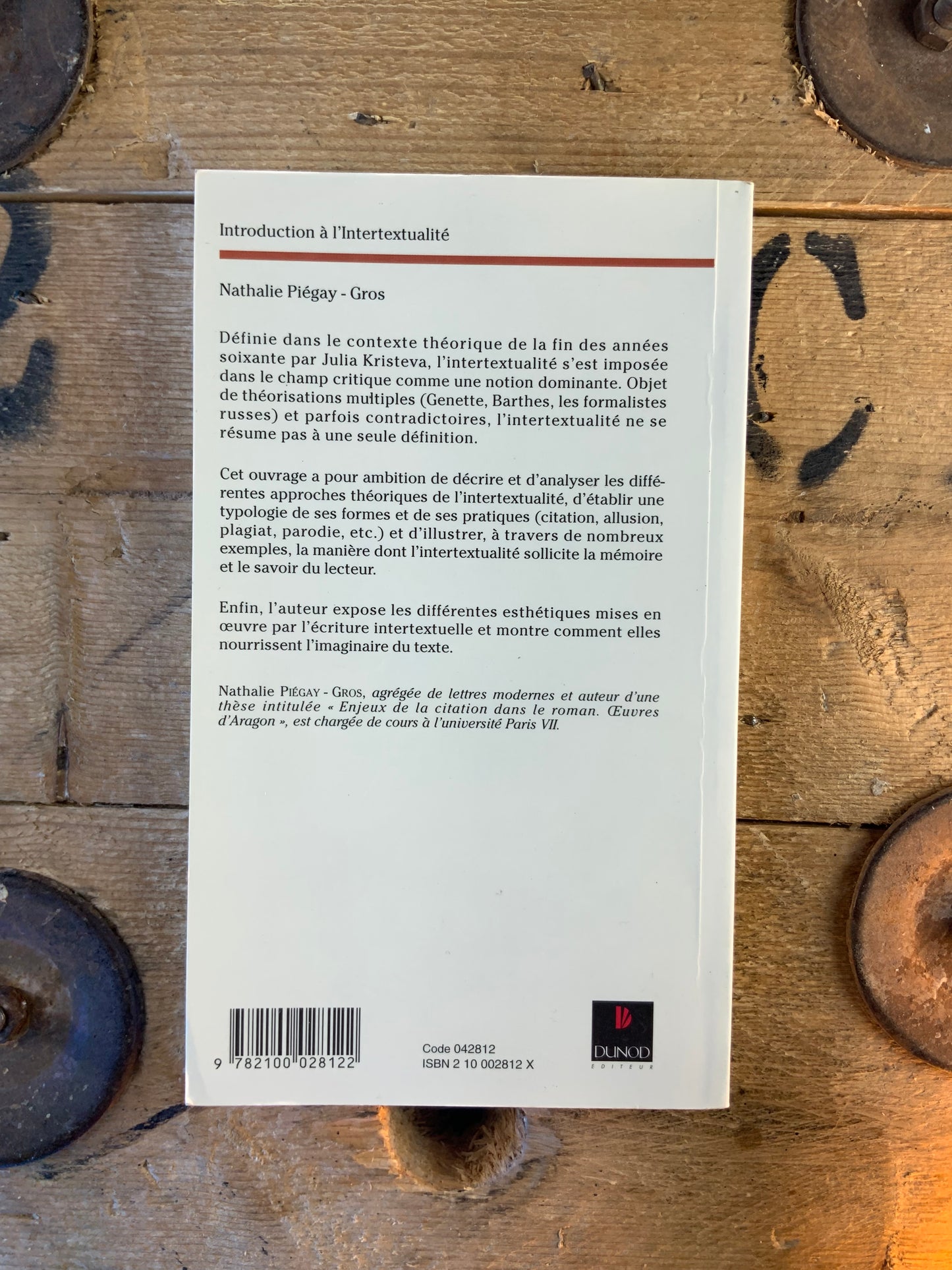 Introduction à l’intertextualité - Nathalie Piégay-Gros