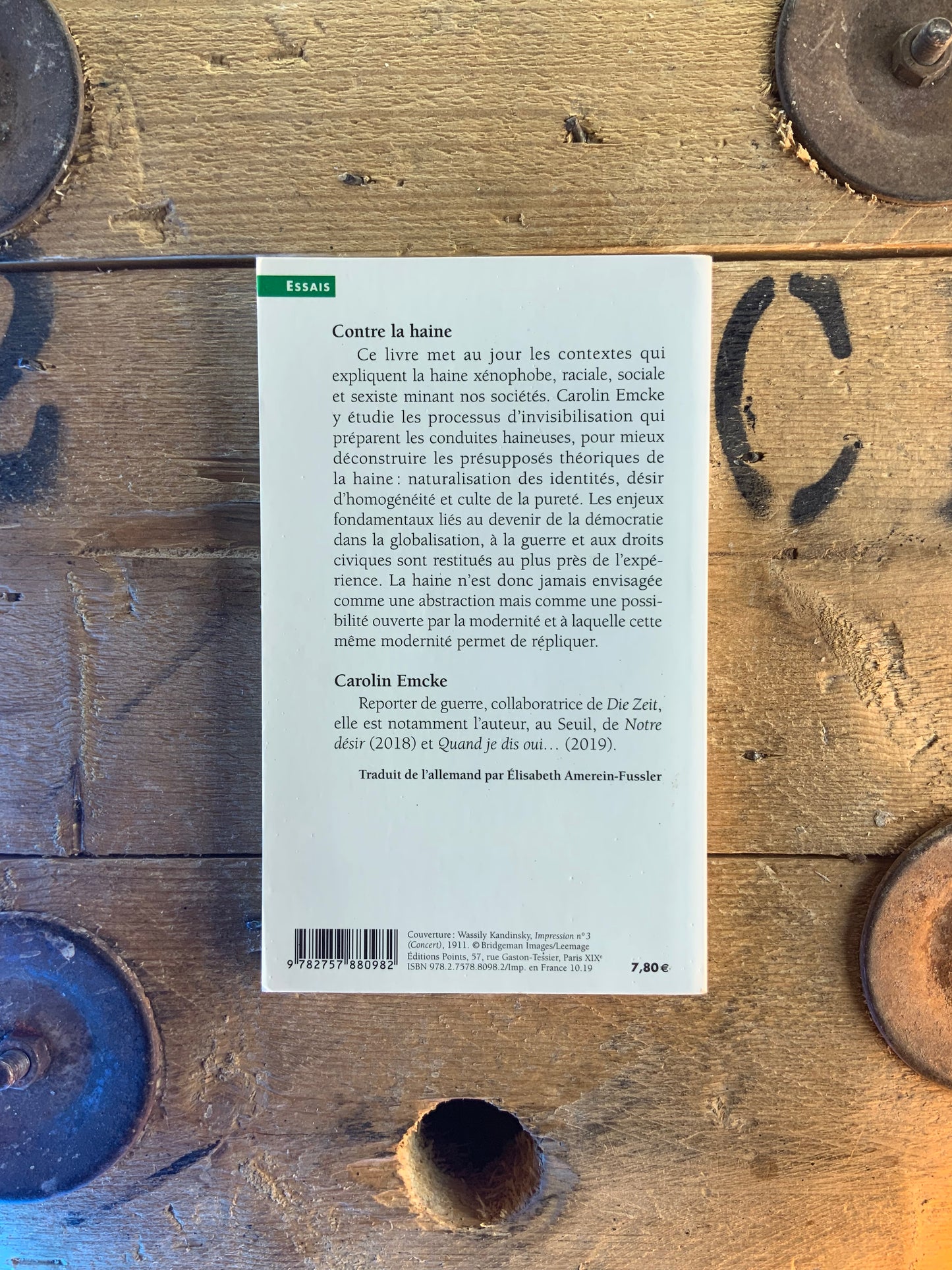 Contre la haine : plaidoyer pour l’impur - Carolin Emcke