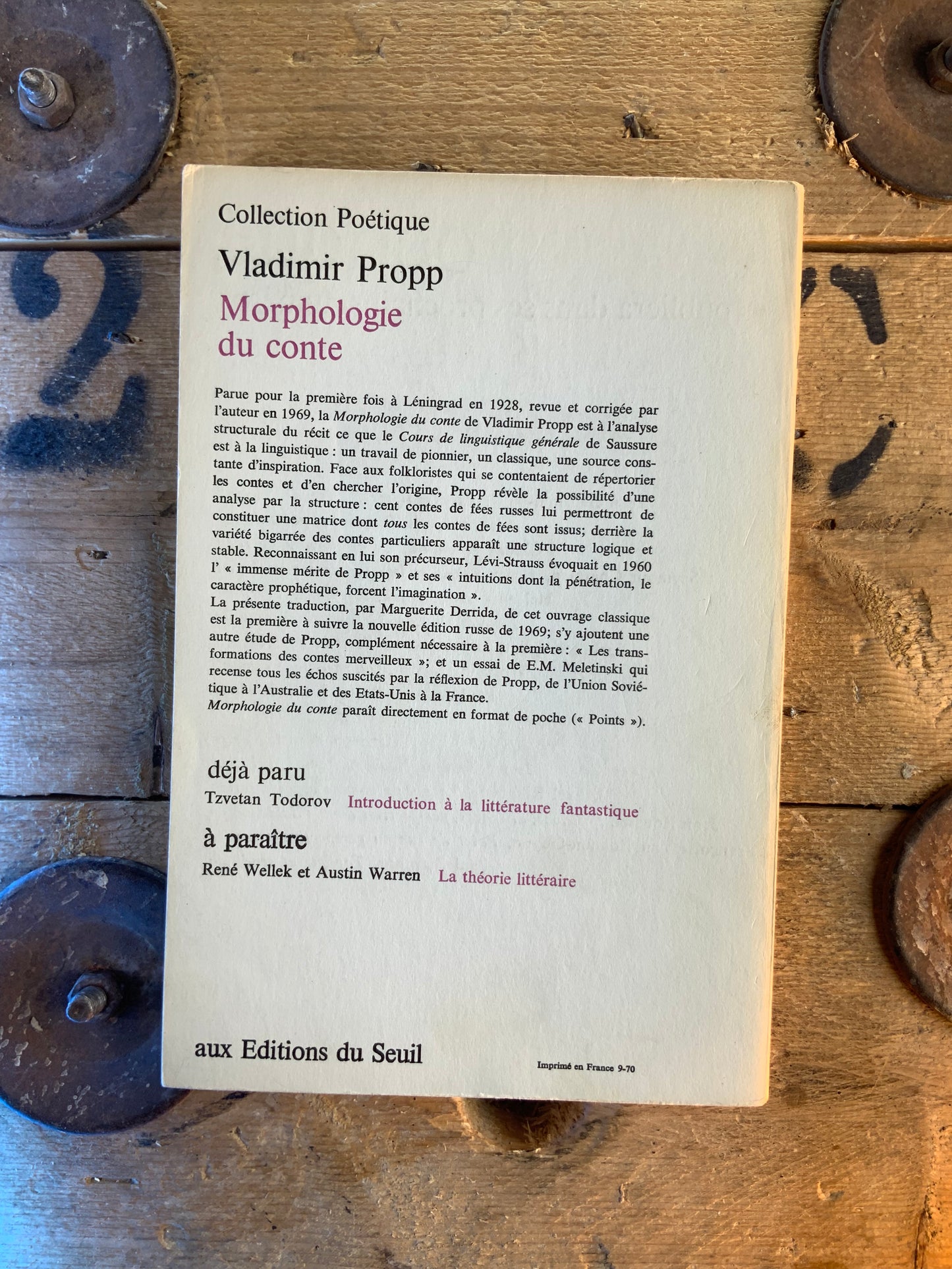 Poétique : revue de théorie et d’analyse littéraire 3 - 1970