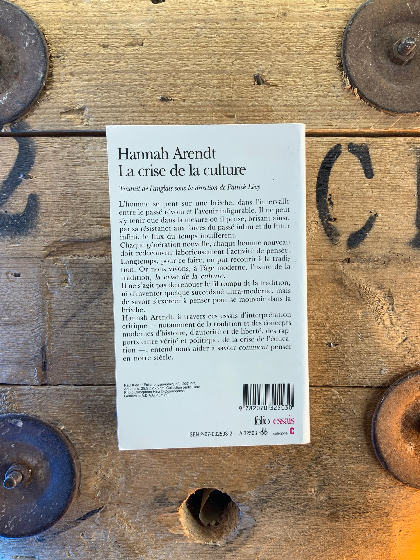 La crise de la culture - Hannah Arendt