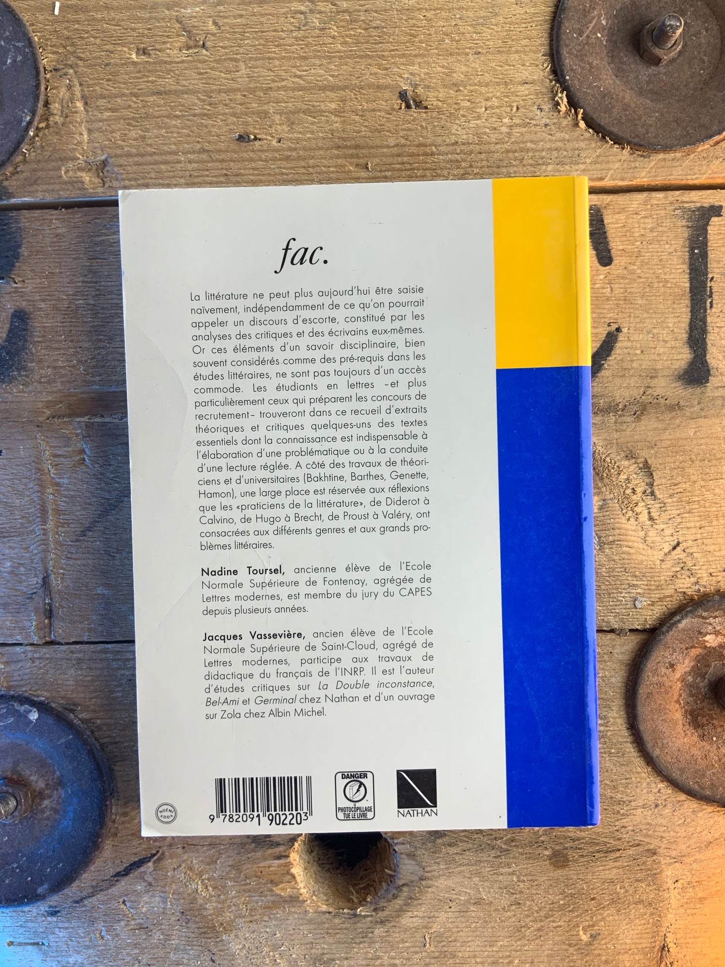 Littérature : textes théoriques et critiques - Nadine Toursel et Jacques Vassevière