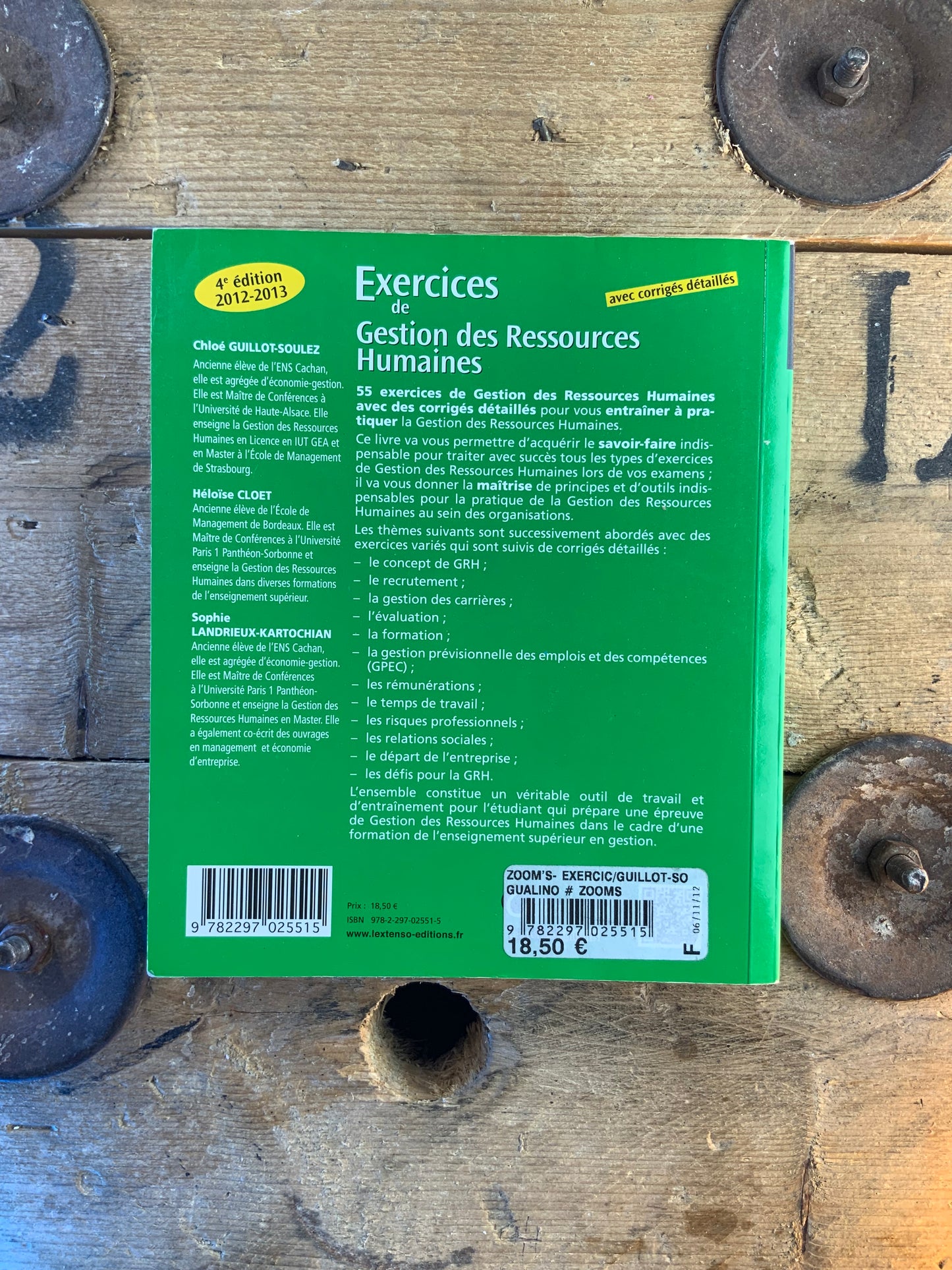Exercices de Gestion des ressources humaines