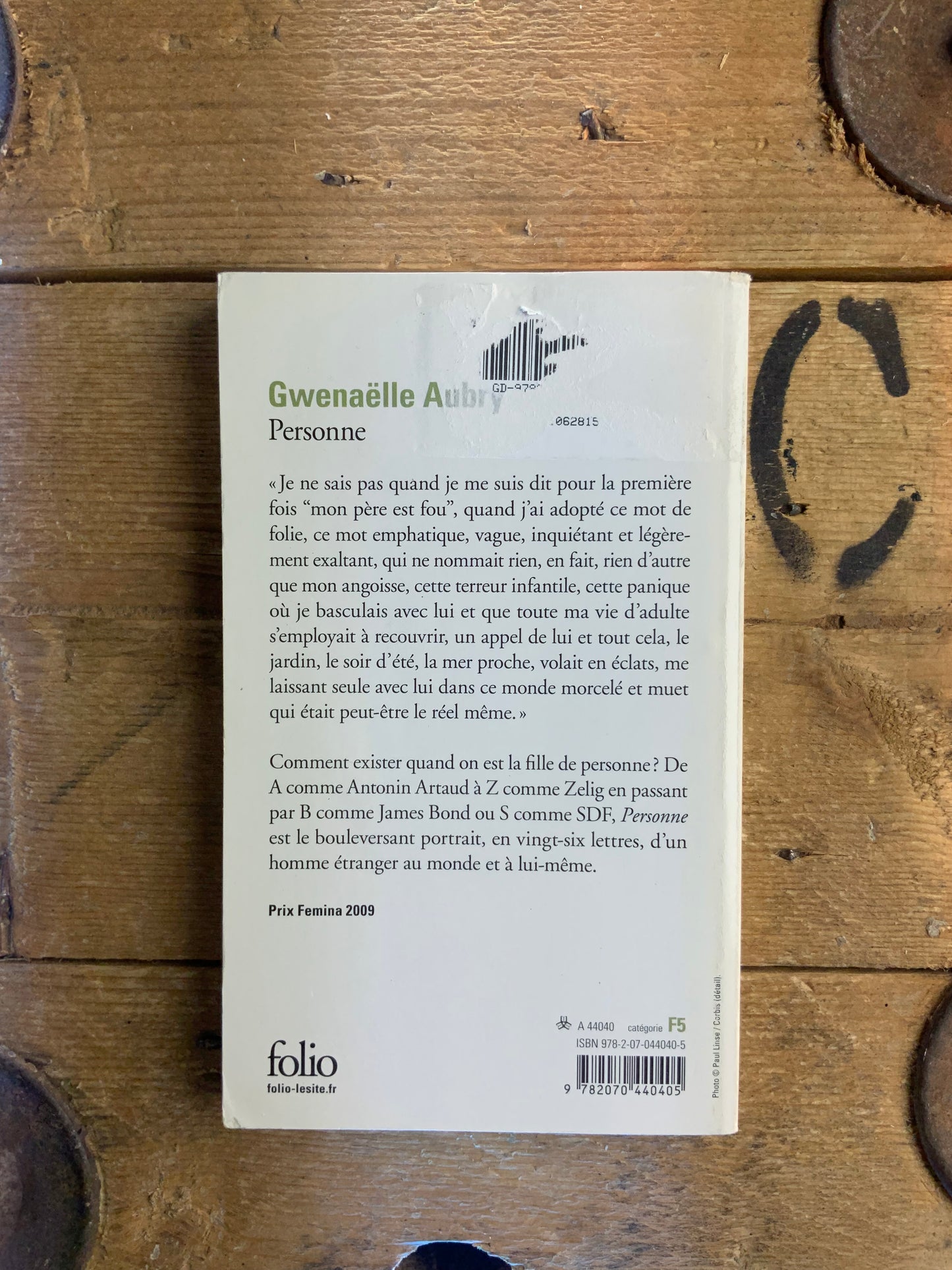 Personne - Gwaenaëlle Aubry