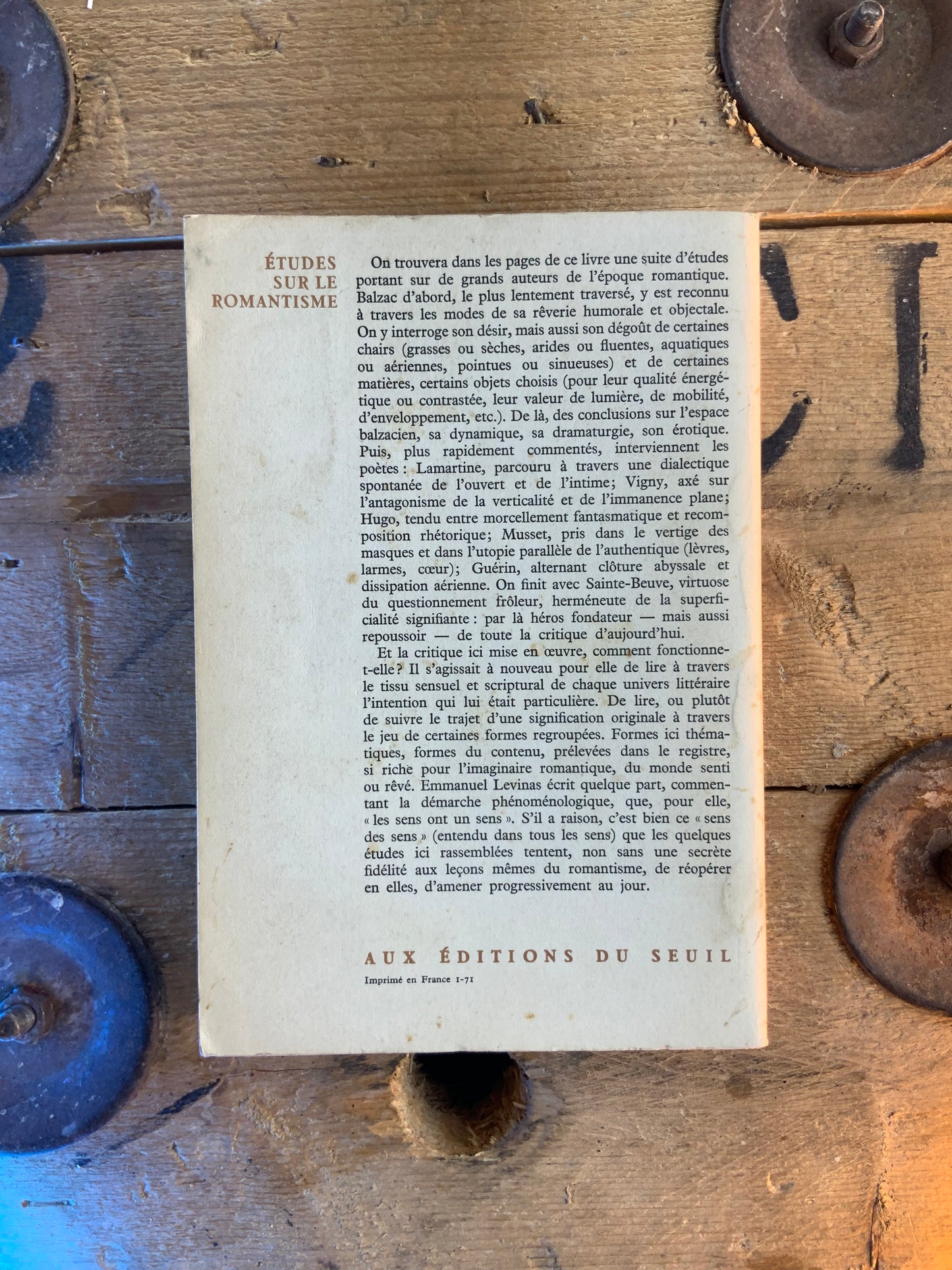 Études sur le romantisme - Jean-Pierre Richard