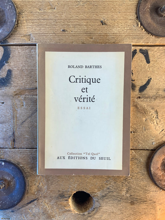 Critique et vérité - Roland Barthes