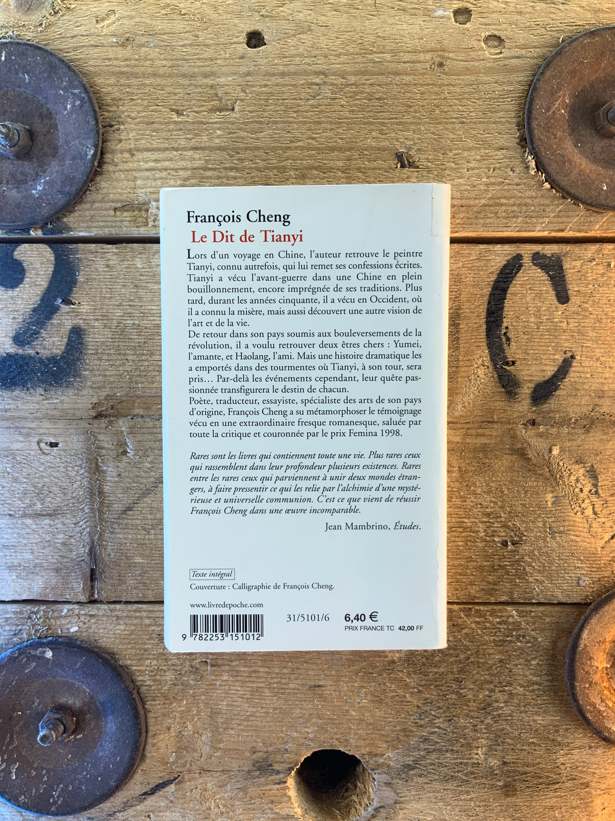 Le Dit de Tianyi - François Cheng