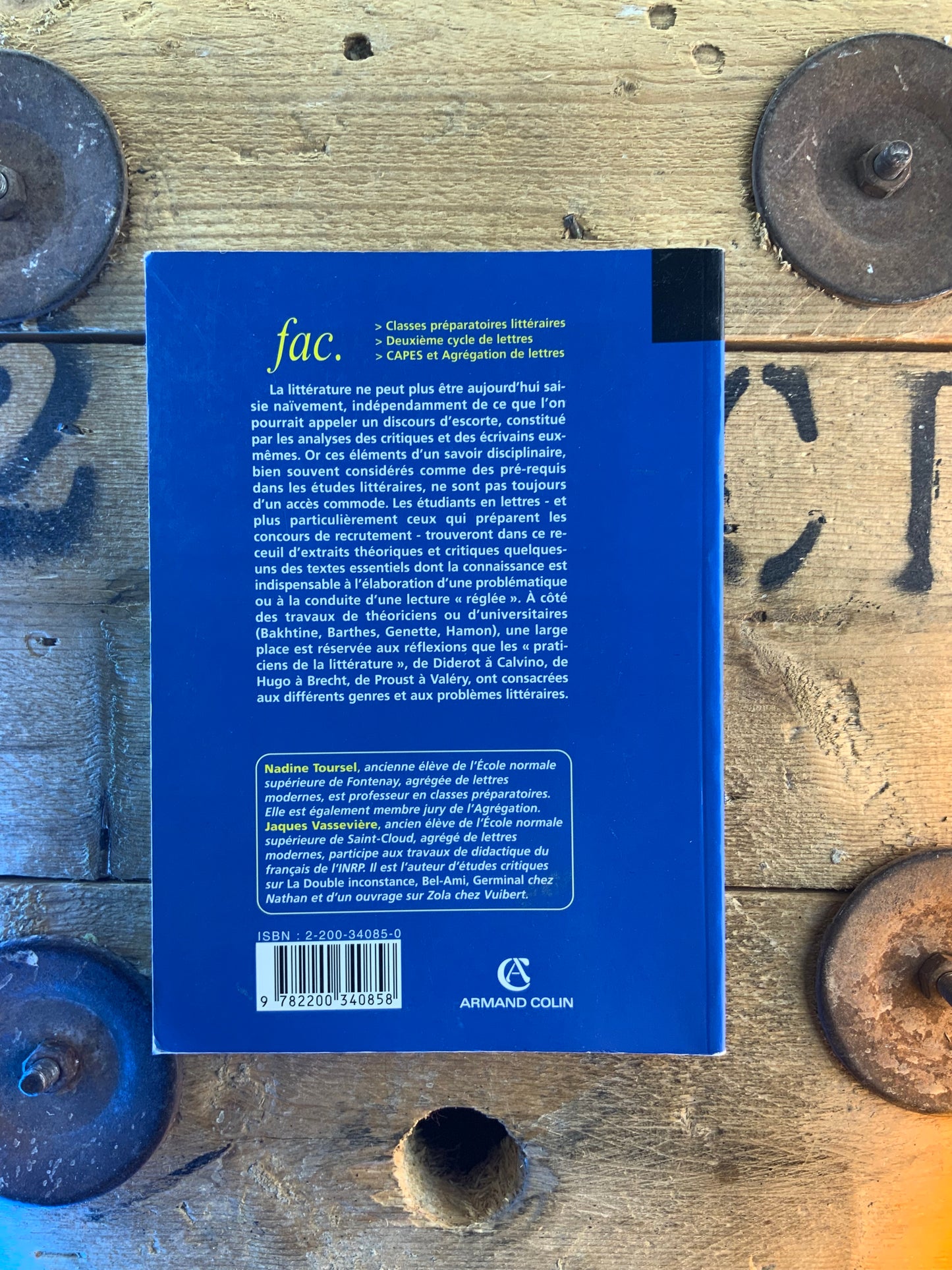 Littérature : textes théoriques et critiques - Nadine Toursel et Jacques Vassevière