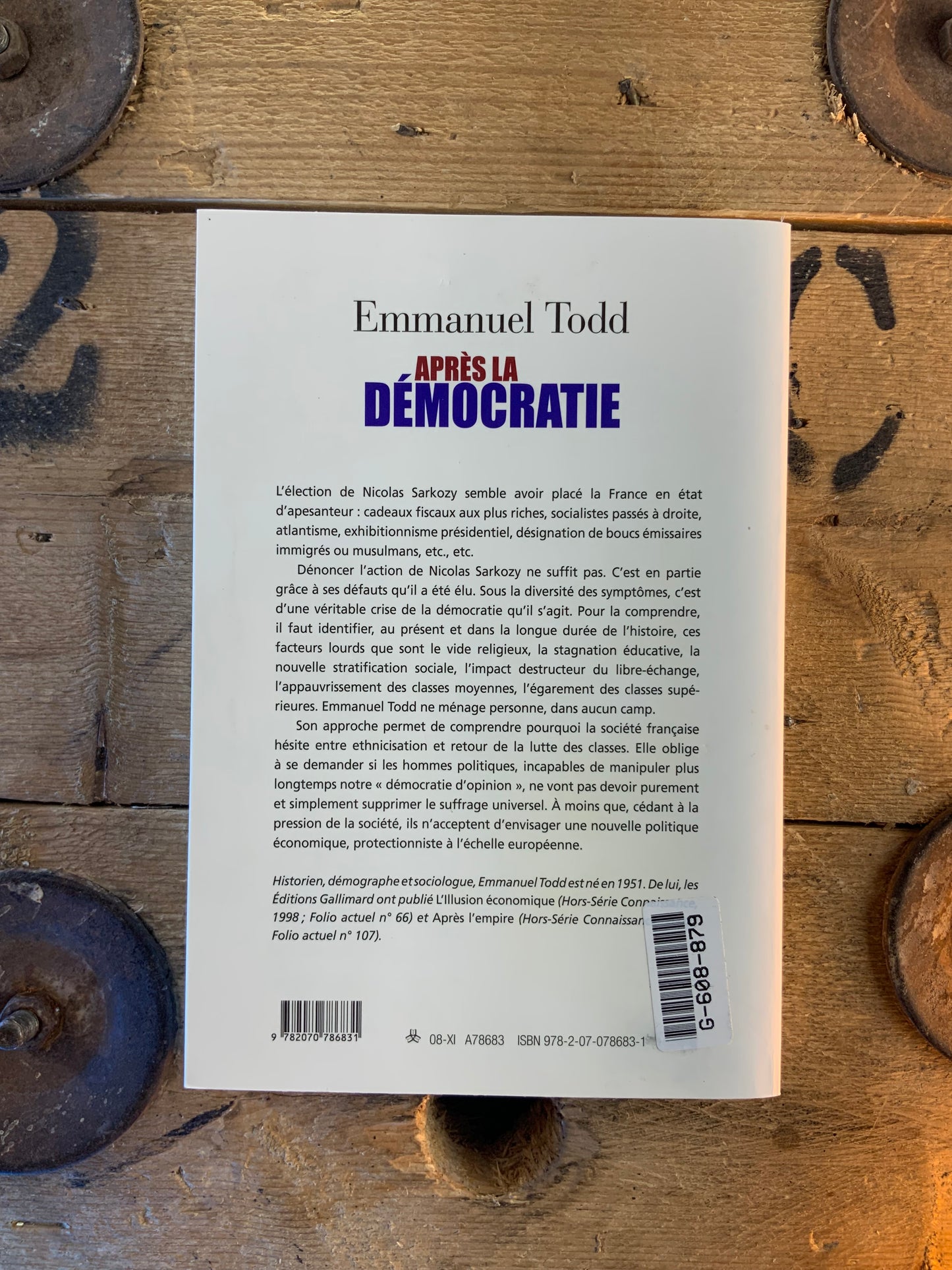 Après la démocratie - Emmanuel Todd