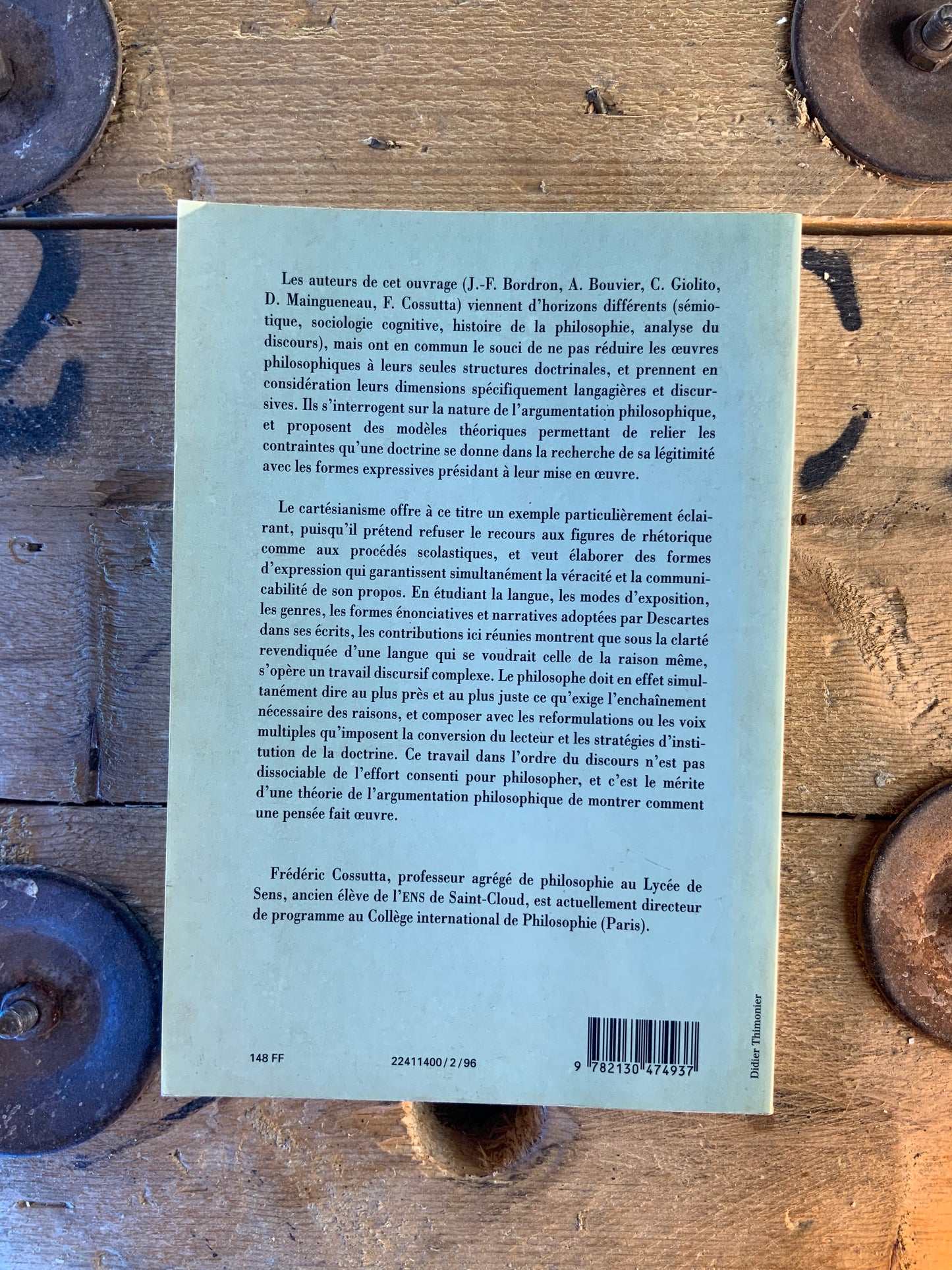 Descartes et l’argumentation philosophique