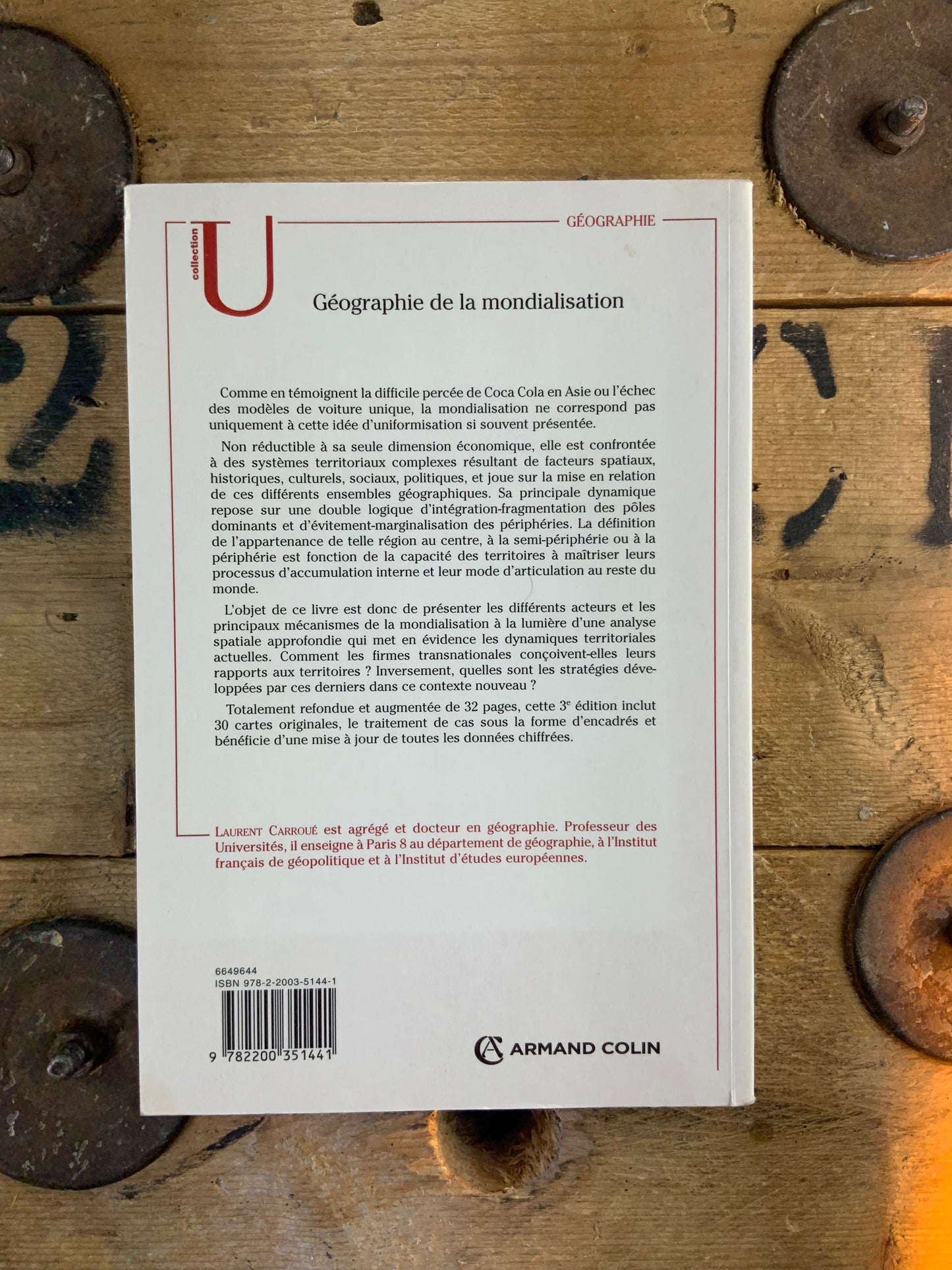 Géographie de la mondialisation - Laurent Carroué