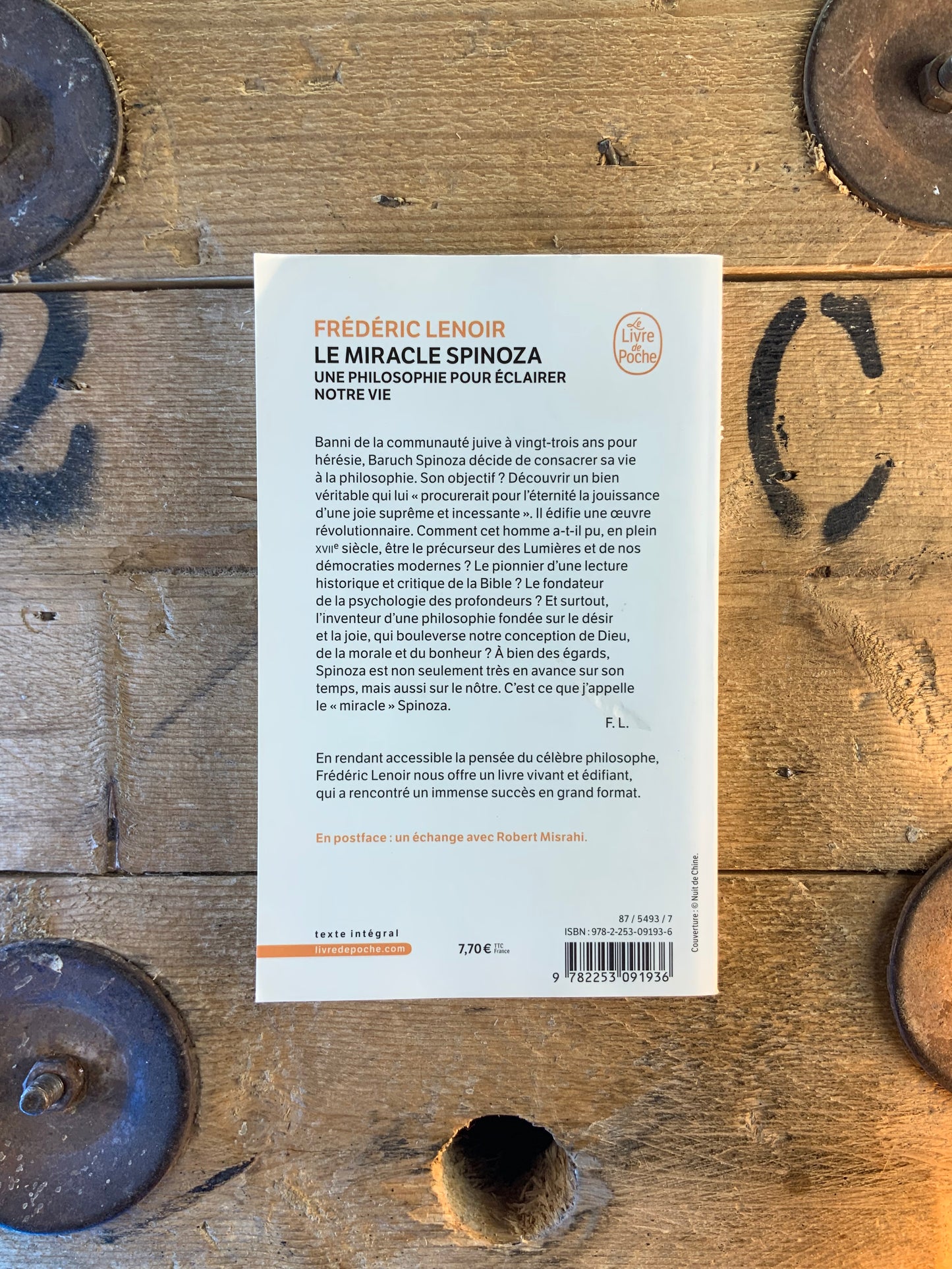 Le miracle Spinoza : une philosophie pour éclairer notre vie - Frédéric Lenoir