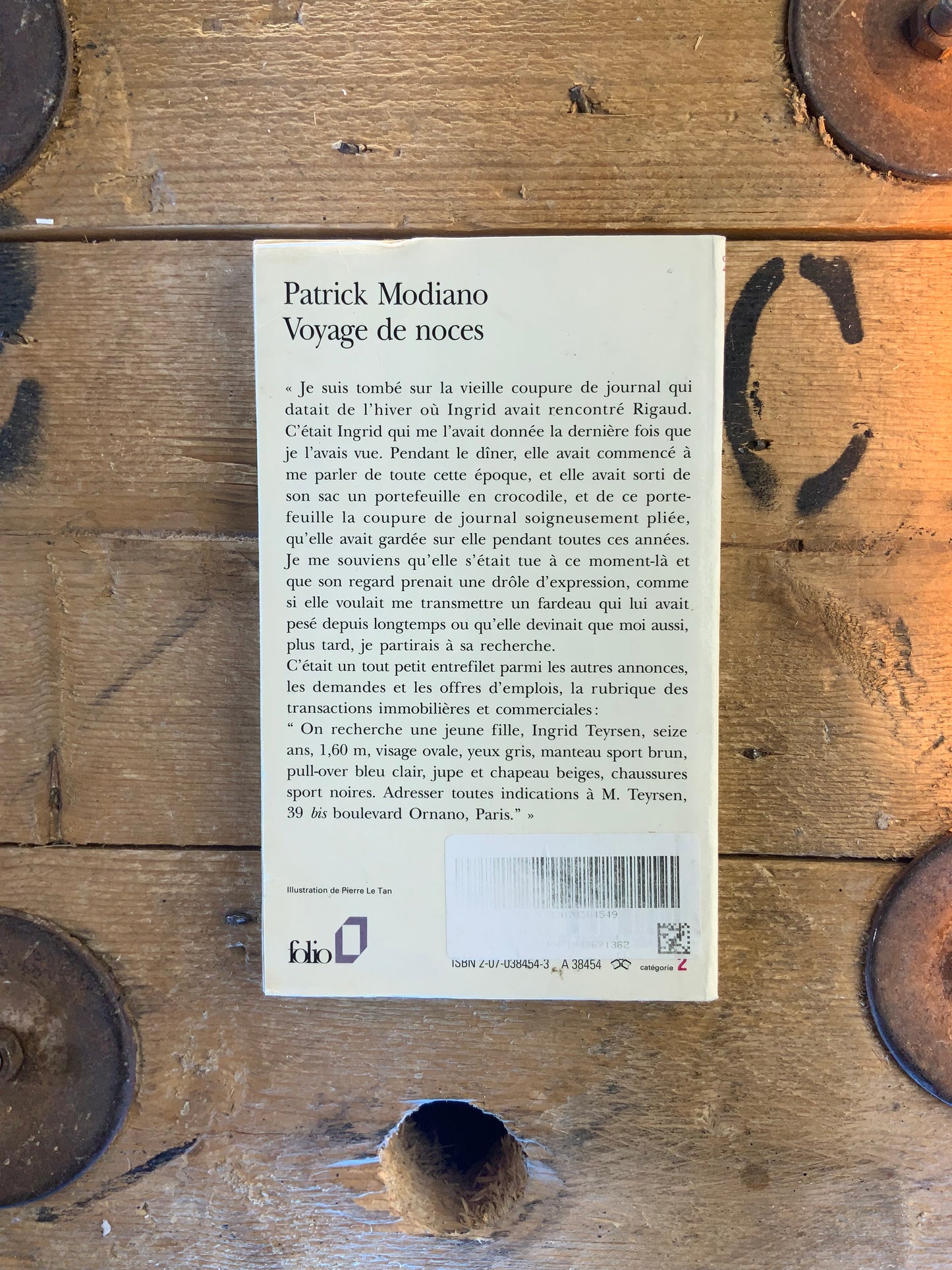 Voyage de noces - Patrick Modiano