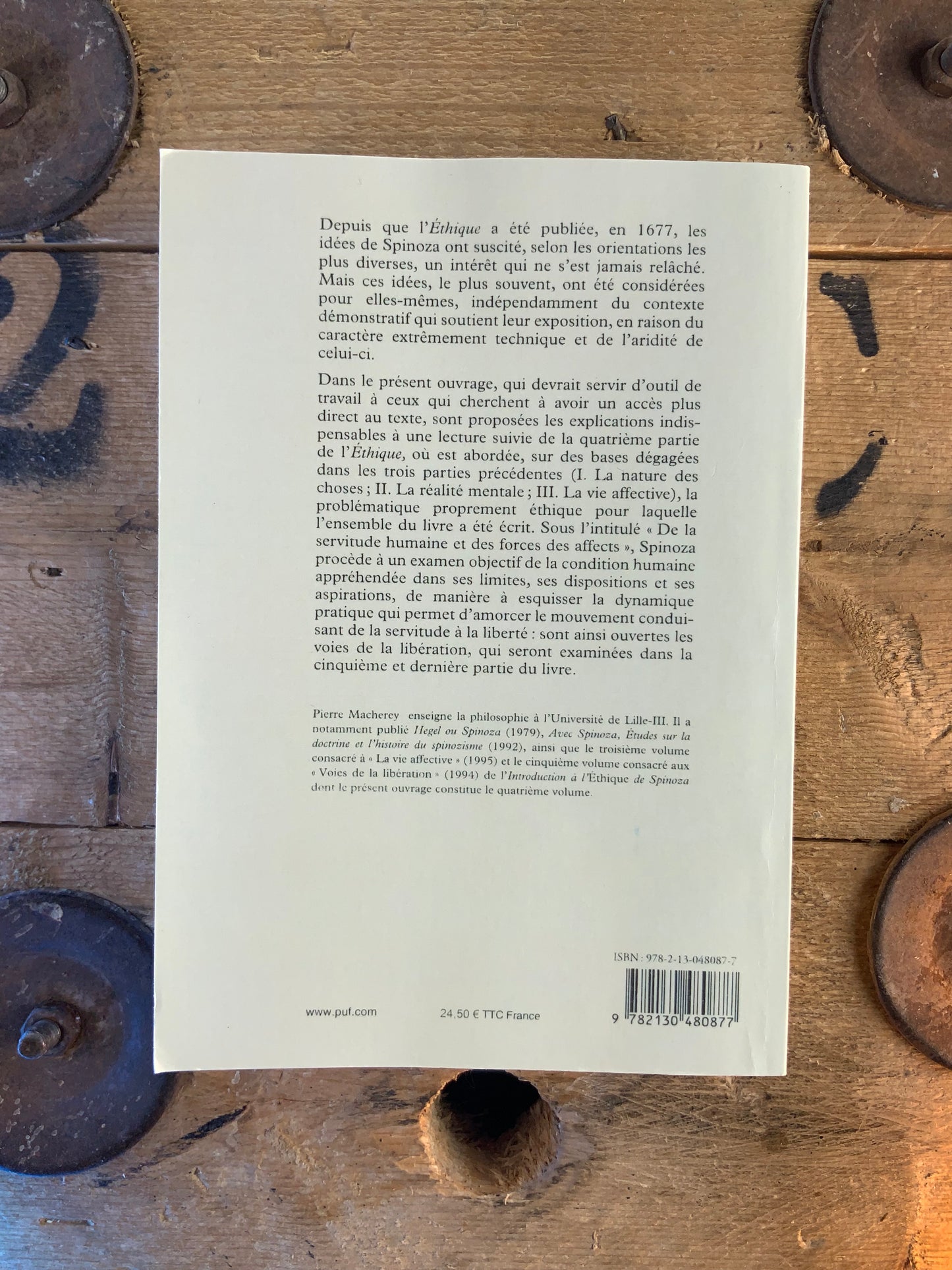 Introduction à l’Éthique de Spinoza : la quatrième partie. La condition humaine - Pierre Macherey