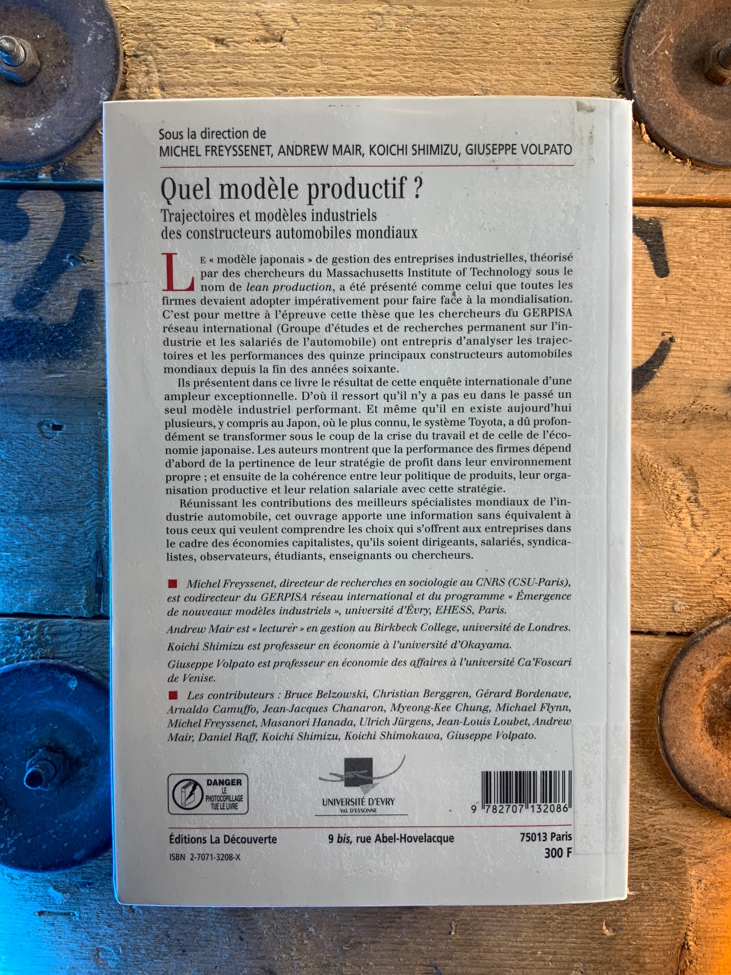 Quel modèle productif : trajectoires et modèles industriels des constructeurs automobiles mondiaux